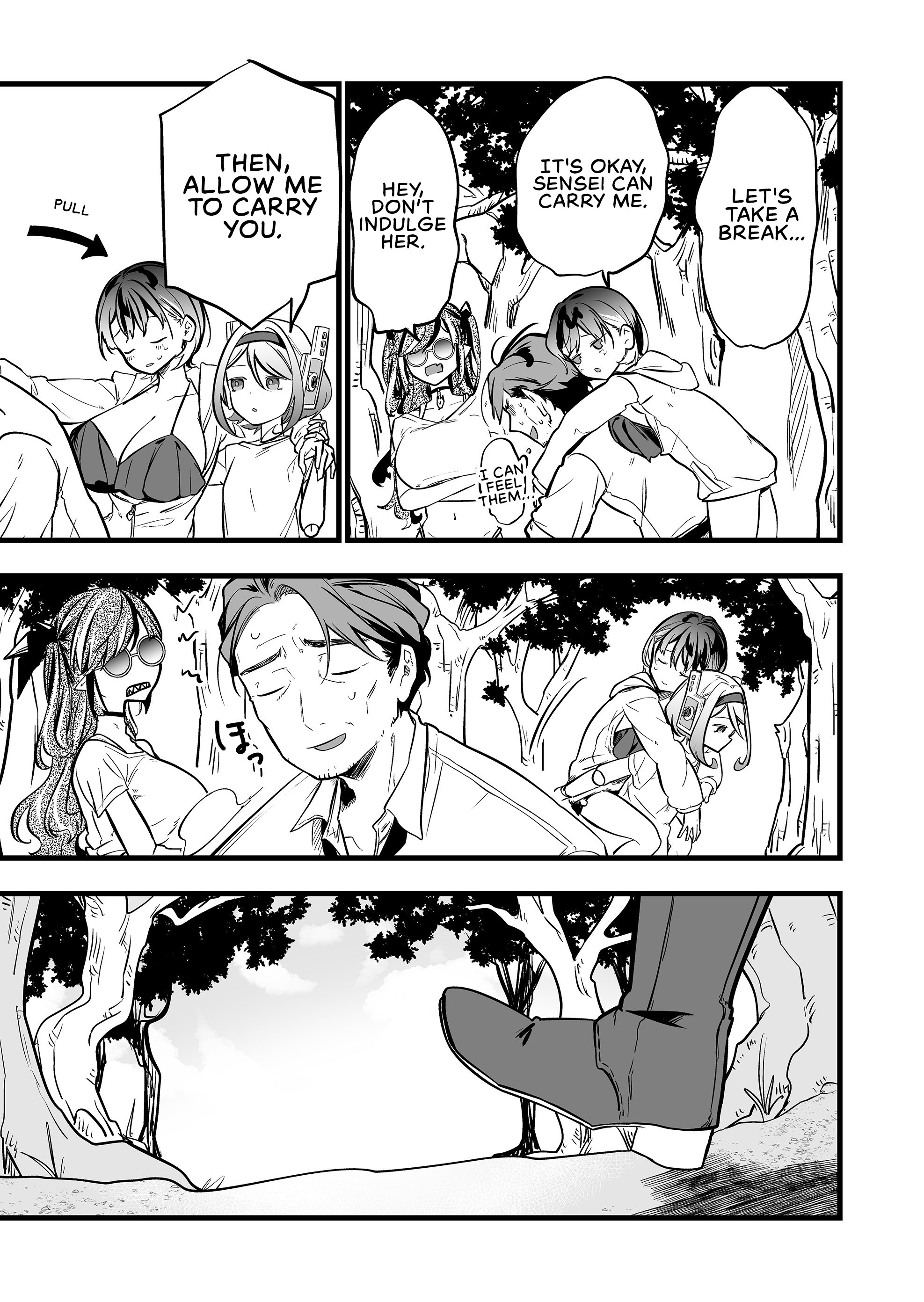 Halaman dari "Ano Toki Tasukete Itadaita Monster Musume desu." Isekai Ossan Kyoushi Totsuzen no Moteki ni Konwaku suru Chapter 47