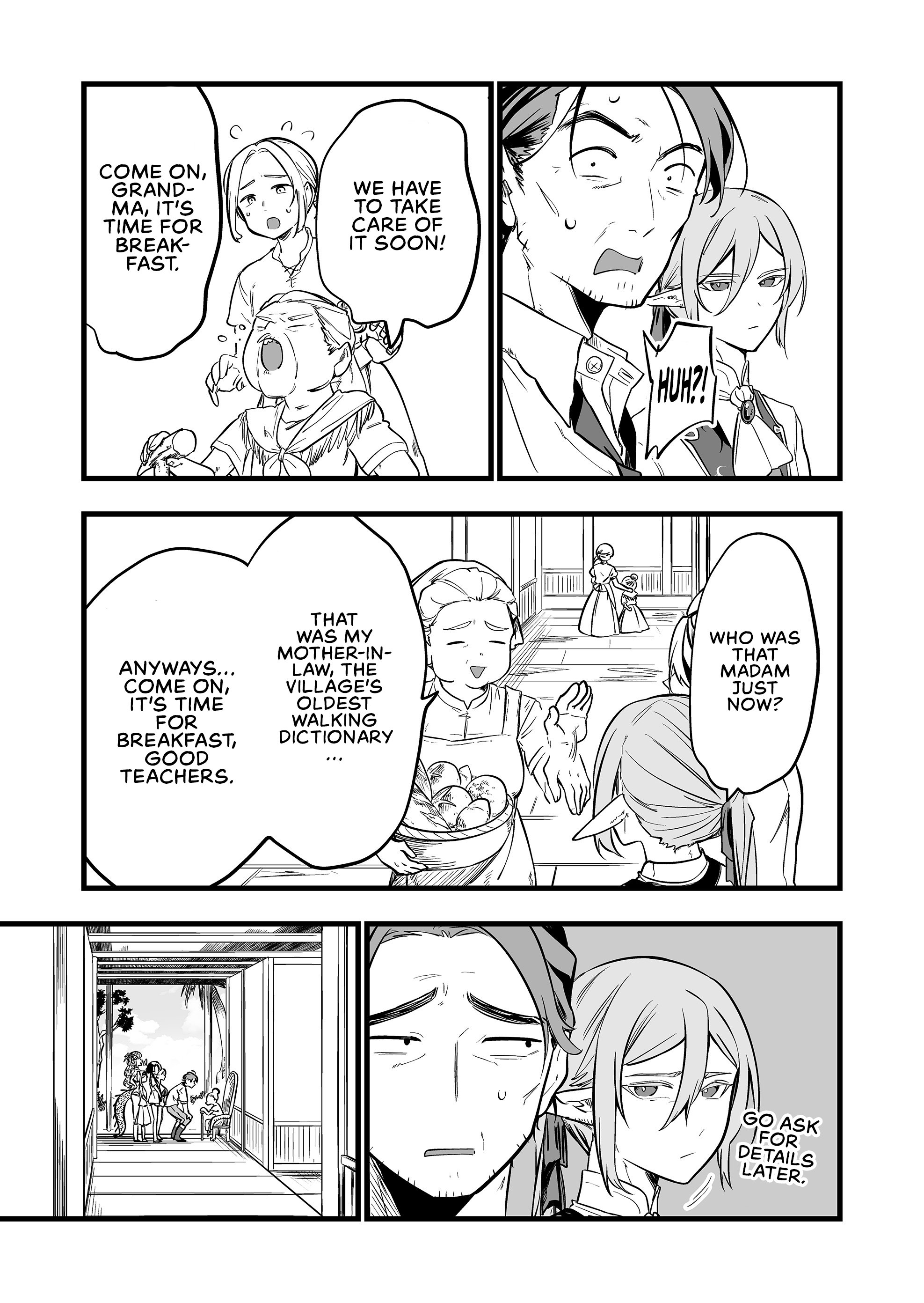 Halaman dari "Ano Toki Tasukete Itadaita Monster Musume desu." Isekai Ossan Kyoushi Totsuzen no Moteki ni Konwaku suru Chapter 47