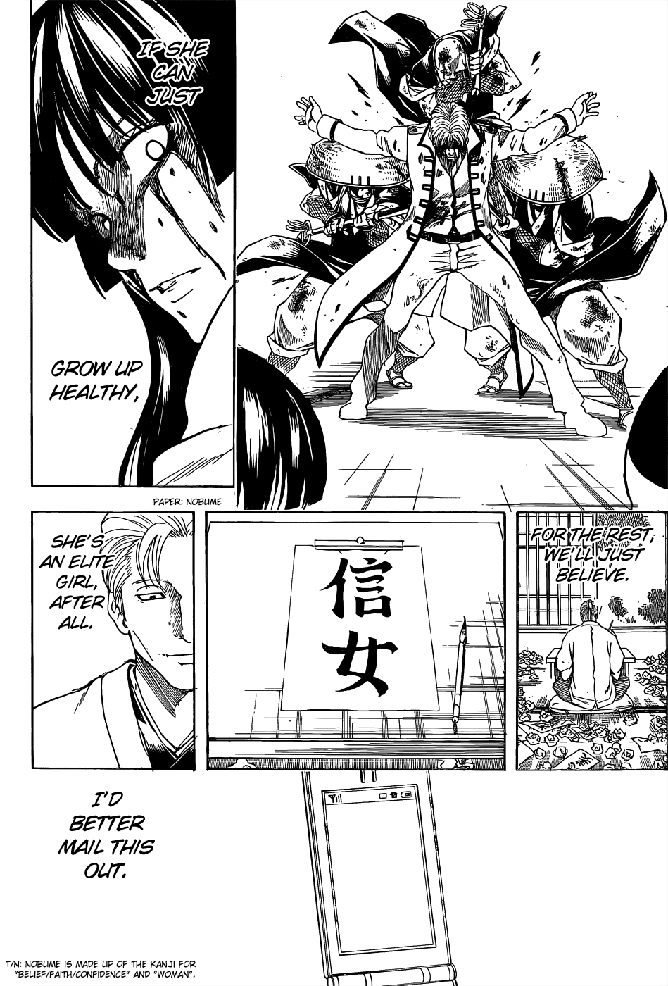 Halaman dari Gintama Chapter 549