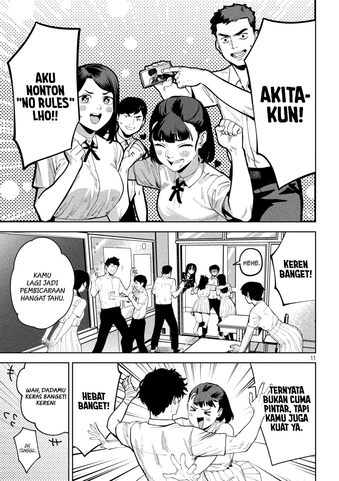 Bouryoku Banzai Chapter 41 - halaman 12