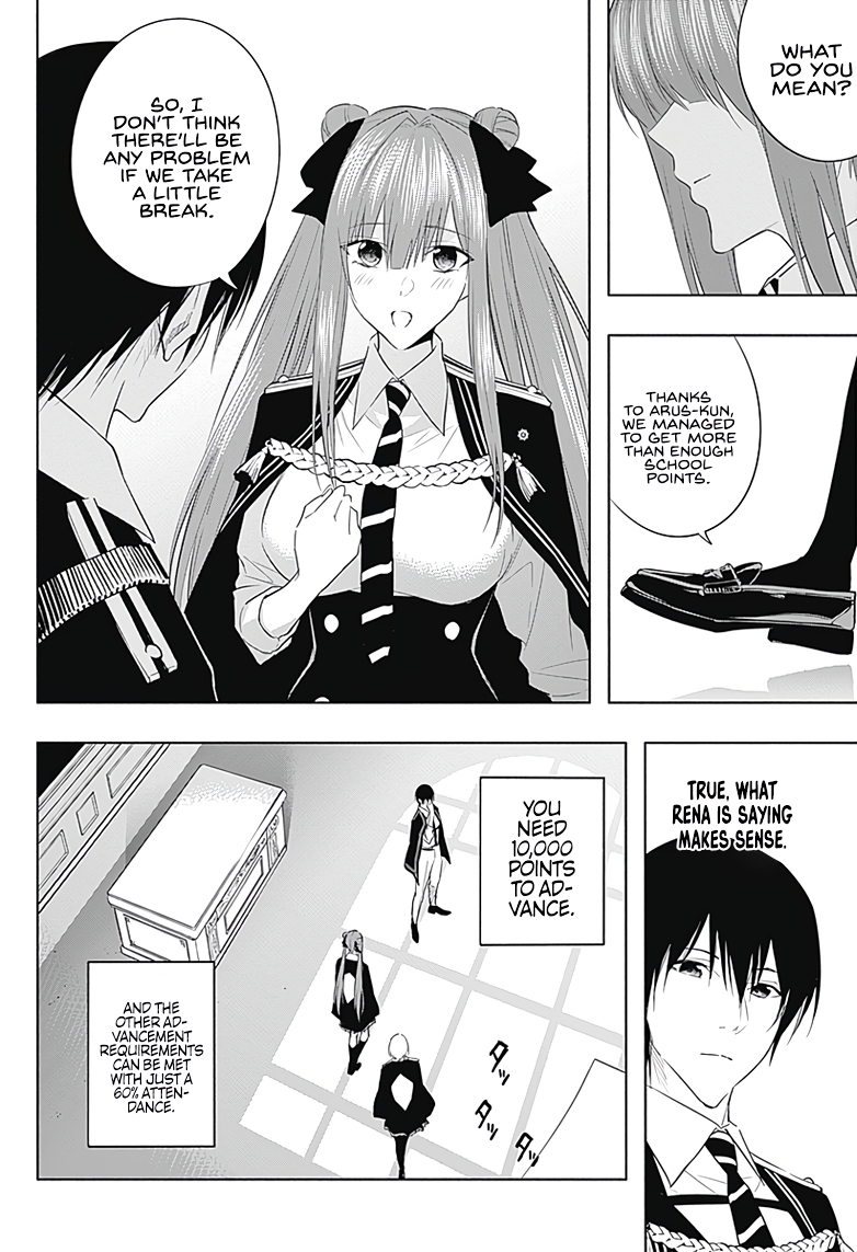 Halaman dari Ouritsu Mahou Gakuen no Saikasei ~Hinkongai Agari no Saikyou Mahoushi, Kizoku Darake no Gakuen de Musou Suru~ Chapter 58