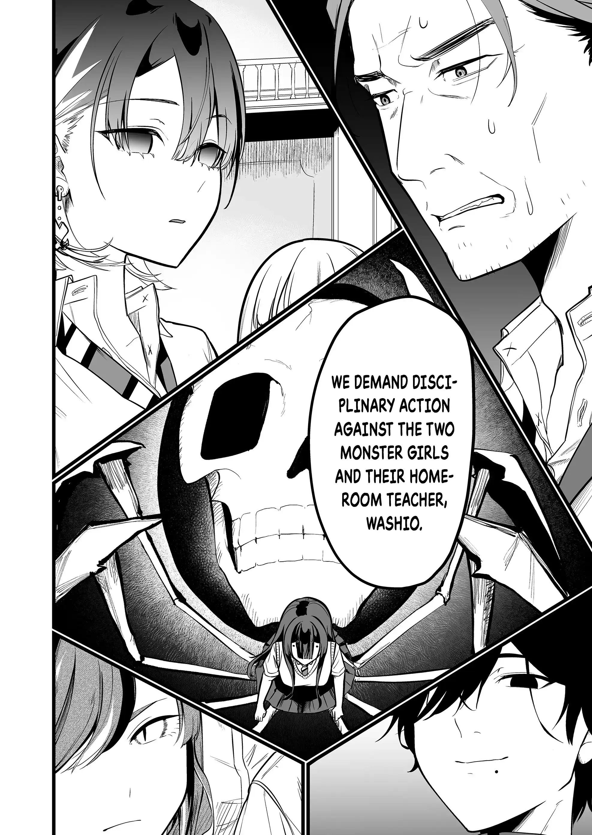 Halaman dari "Ano Toki Tasukete Itadaita Monster Musume desu." Isekai Ossan Kyoushi Totsuzen no Moteki ni Konwaku suru Chapter 28