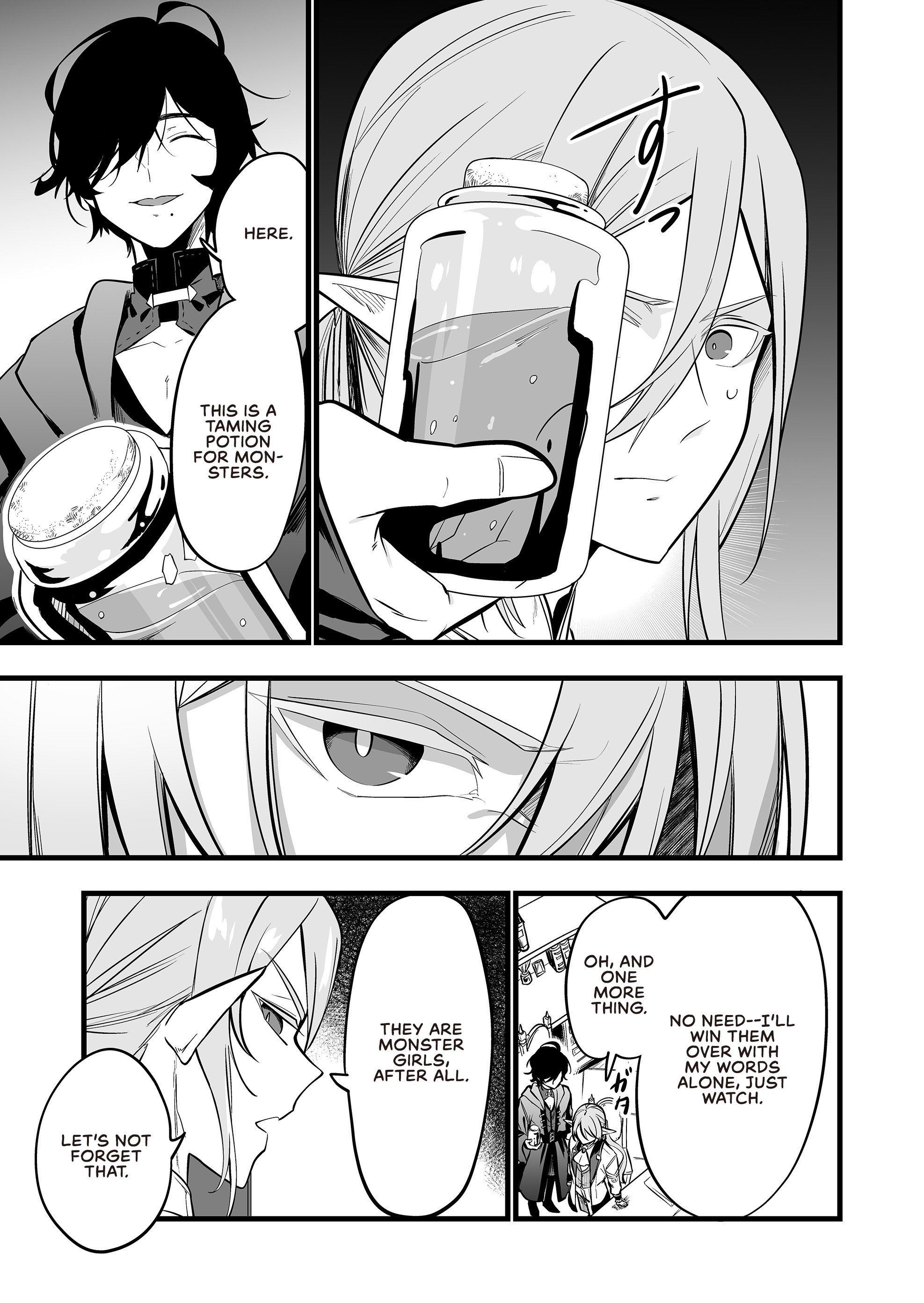 Halaman dari "Ano Toki Tasukete Itadaita Monster Musume desu." Isekai Ossan Kyoushi Totsuzen no Moteki ni Konwaku suru Chapter 32