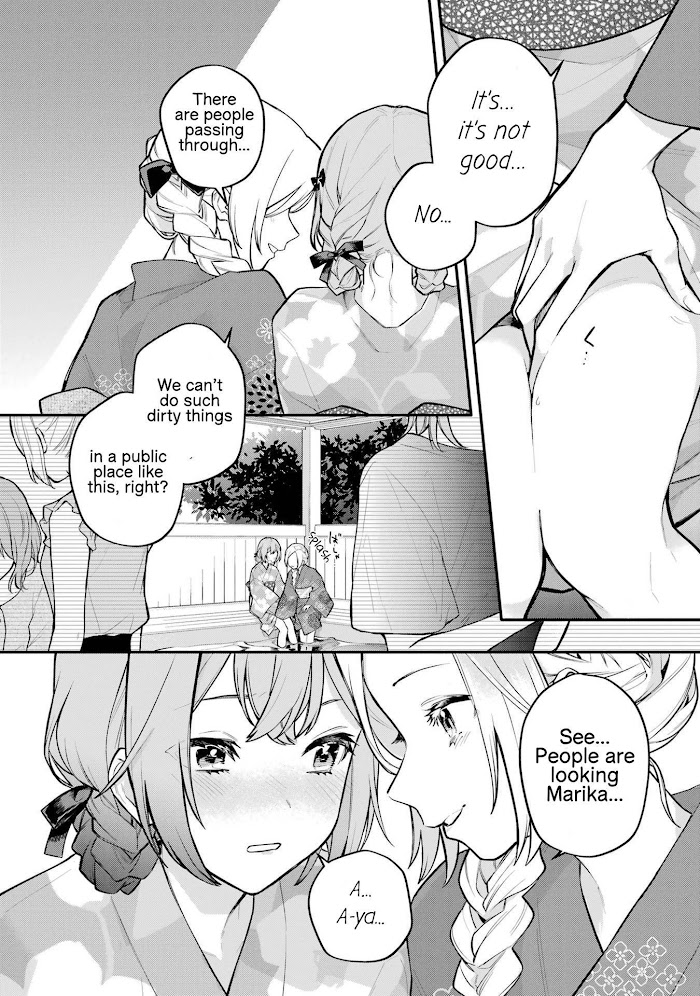 Halaman dari Onna Doushi toka Arienai desho to Iiharu Onnanoko wo, Hyakunichikan de Tetteiteki ni Otosu Yuri no Ohanashi Chapter 12
