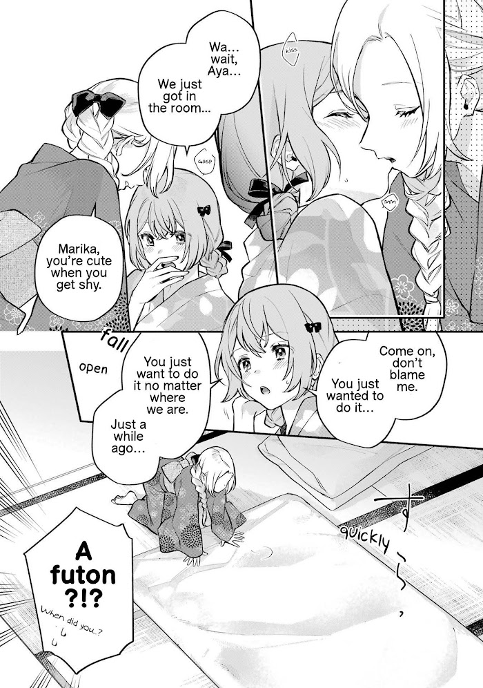 Halaman dari Onna Doushi toka Arienai desho to Iiharu Onnanoko wo, Hyakunichikan de Tetteiteki ni Otosu Yuri no Ohanashi Chapter 12