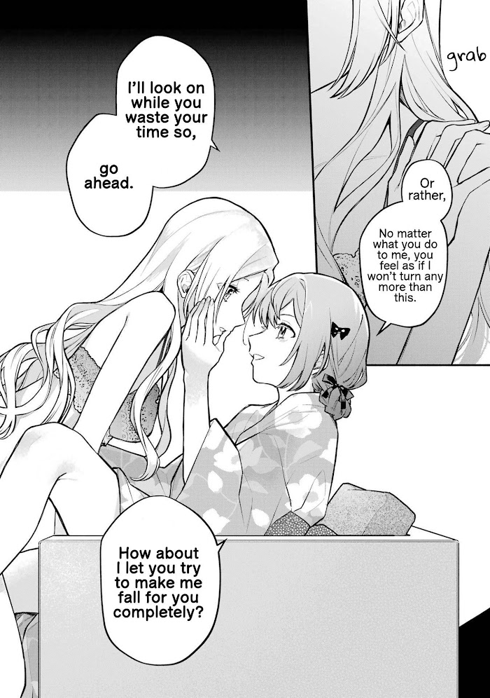 Halaman dari Onna Doushi toka Arienai desho to Iiharu Onnanoko wo, Hyakunichikan de Tetteiteki ni Otosu Yuri no Ohanashi Chapter 12