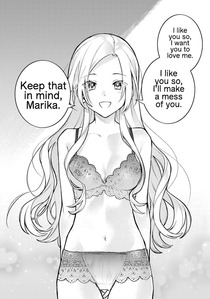 Halaman dari Onna Doushi toka Arienai desho to Iiharu Onnanoko wo, Hyakunichikan de Tetteiteki ni Otosu Yuri no Ohanashi Chapter 12
