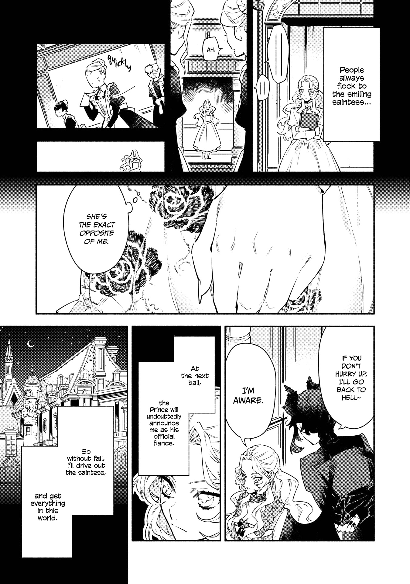 Halaman dari Though I May Be a Villainess, I'll Show You I Can Obtain Happiness! Chapter 6