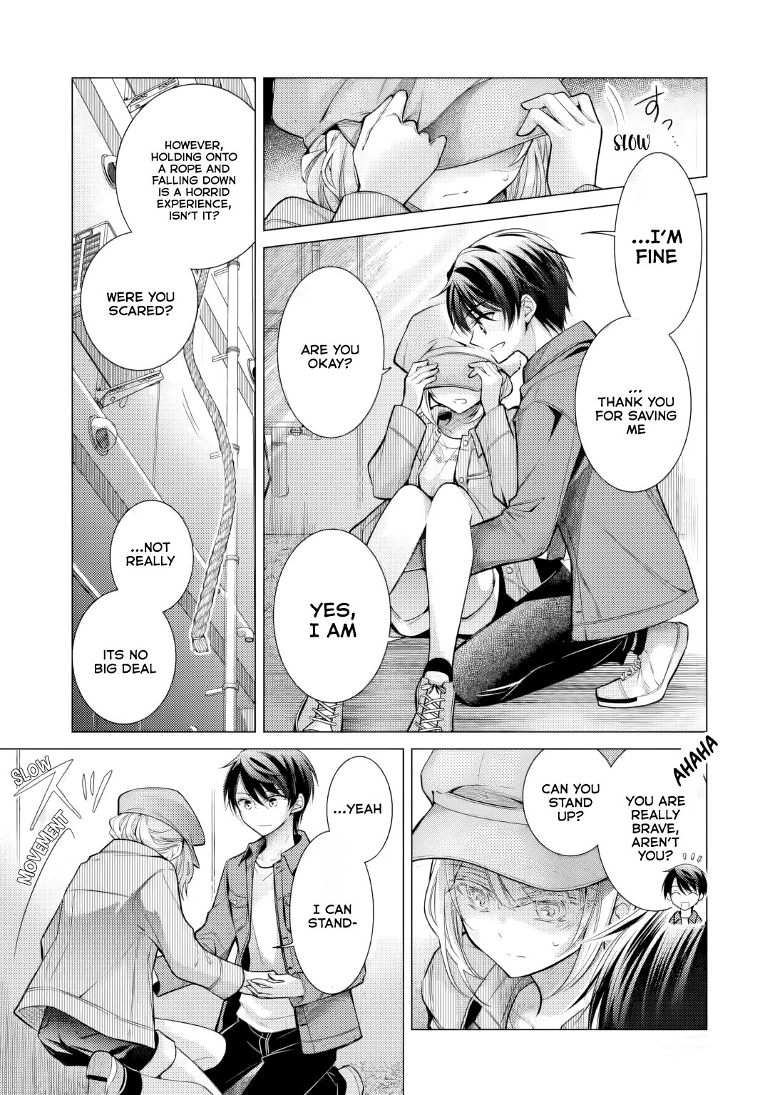Halaman dari Ore ga Kokuhaku Sarete Kara, Ojou no Yousu ga Okashii Chapter 4