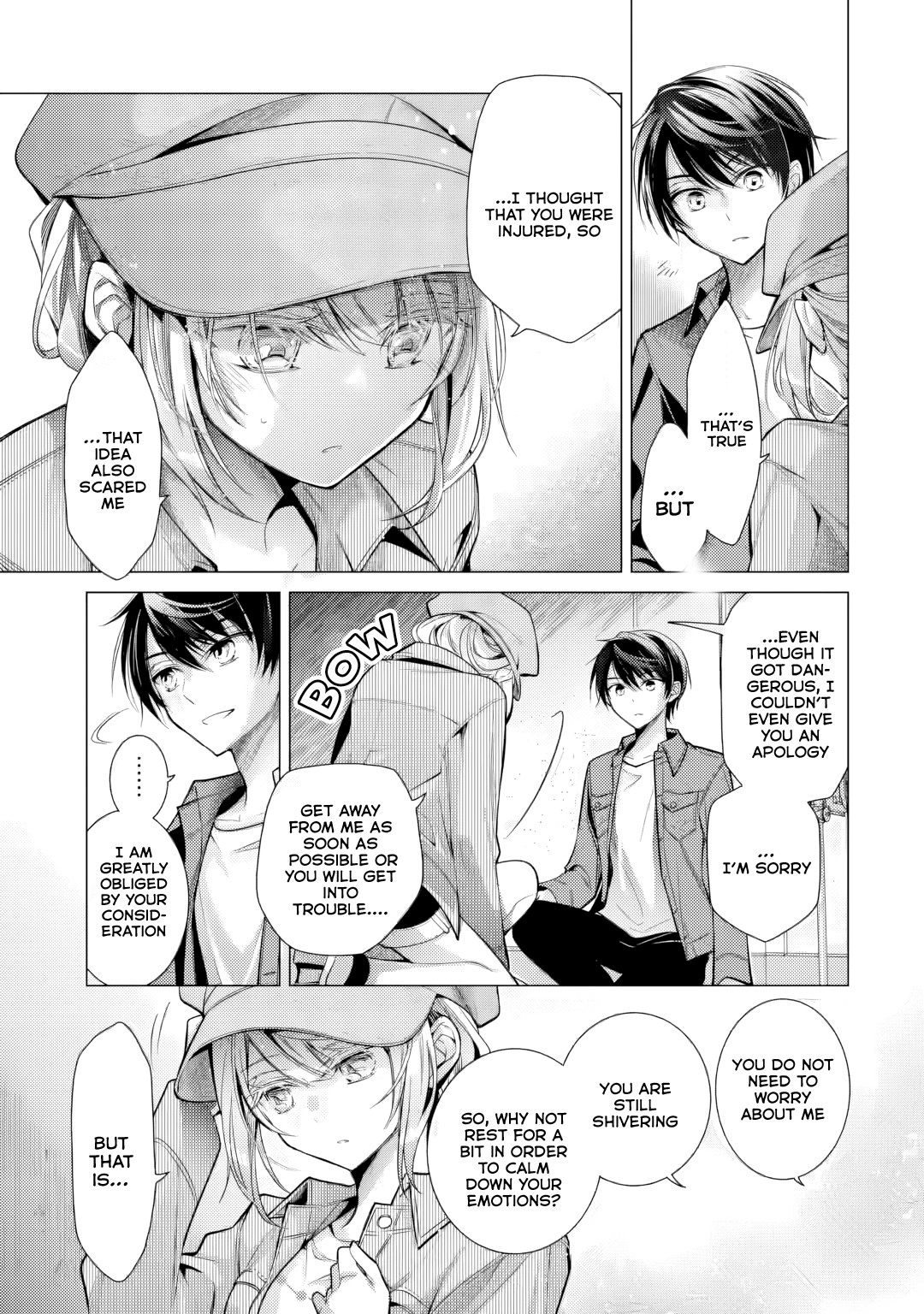 Halaman dari Ore ga Kokuhaku Sarete Kara, Ojou no Yousu ga Okashii Chapter 4