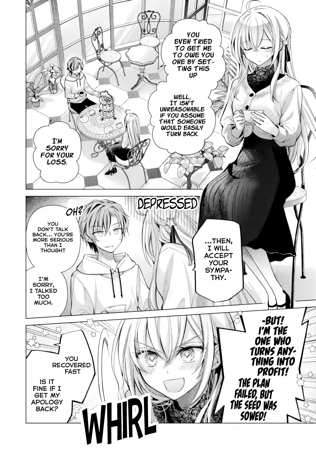Halaman dari Ore ga Kokuhaku Sarete Kara, Ojou no Yousu ga Okashii Chapter 4
