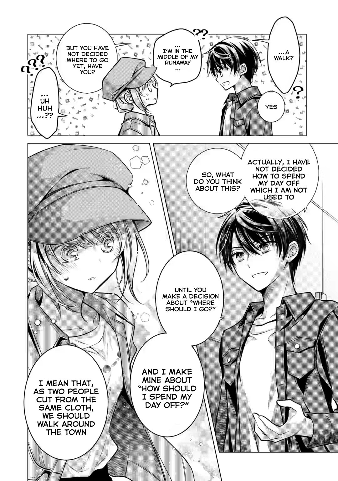 Halaman dari Ore ga Kokuhaku Sarete Kara, Ojou no Yousu ga Okashii Chapter 4