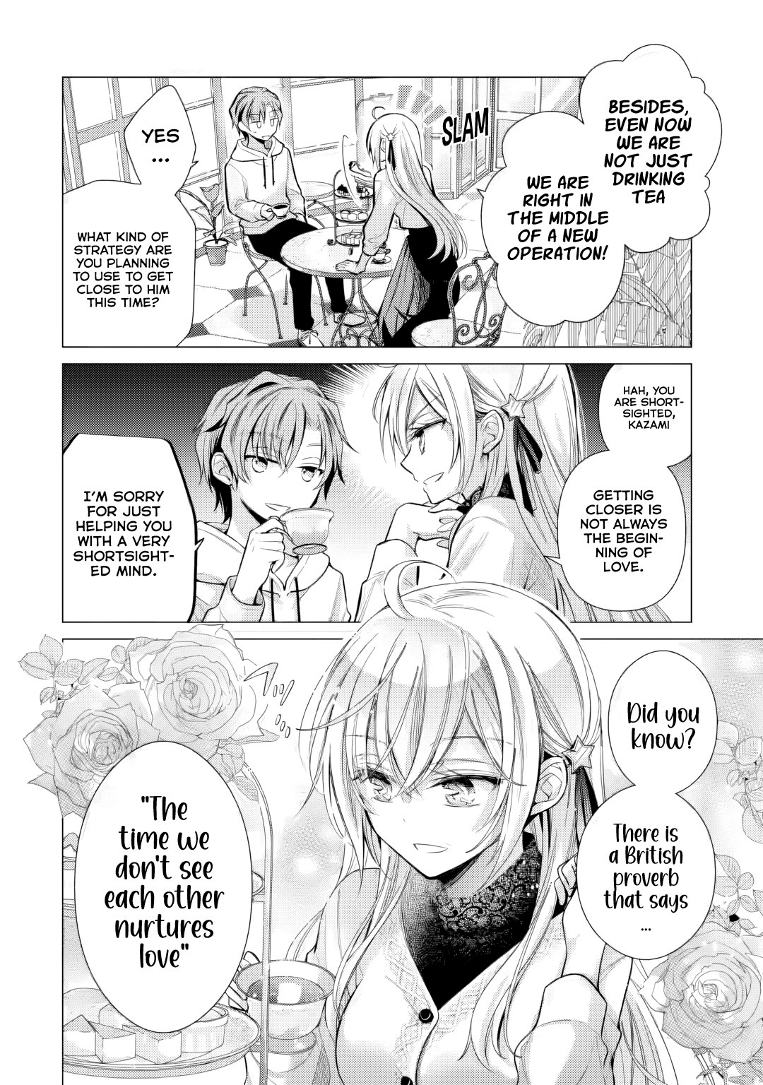 Halaman dari Ore ga Kokuhaku Sarete Kara, Ojou no Yousu ga Okashii Chapter 4