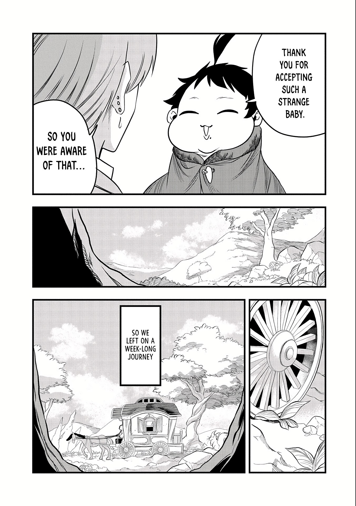 Halaman dari Umareta Chokugo ni Suterareta kedo, Zensei ga Taikensha datta node Yoyuu de Ikitemasu ~Saikyou Akachan Daibousou~ Chapter 23