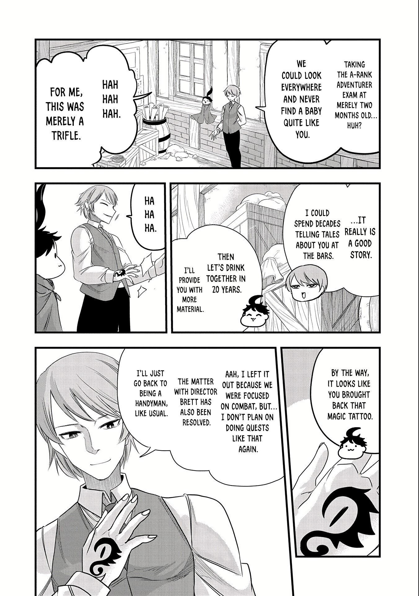 Halaman dari Umareta Chokugo ni Suterareta kedo, Zensei ga Taikensha datta node Yoyuu de Ikitemasu ~Saikyou Akachan Daibousou~ Chapter 23