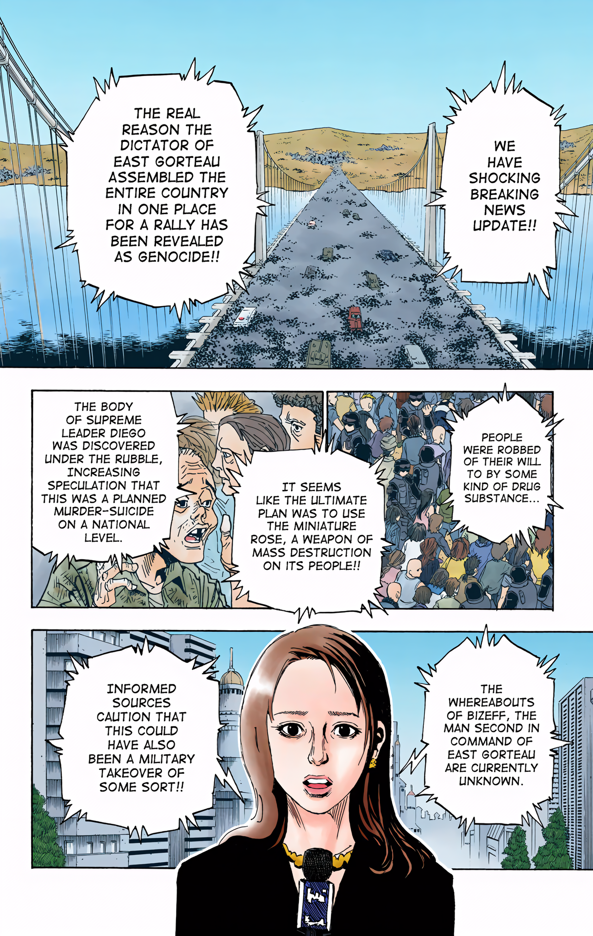 Halaman dari HUNTER x HUNTER (Official Colored) Chapter 315