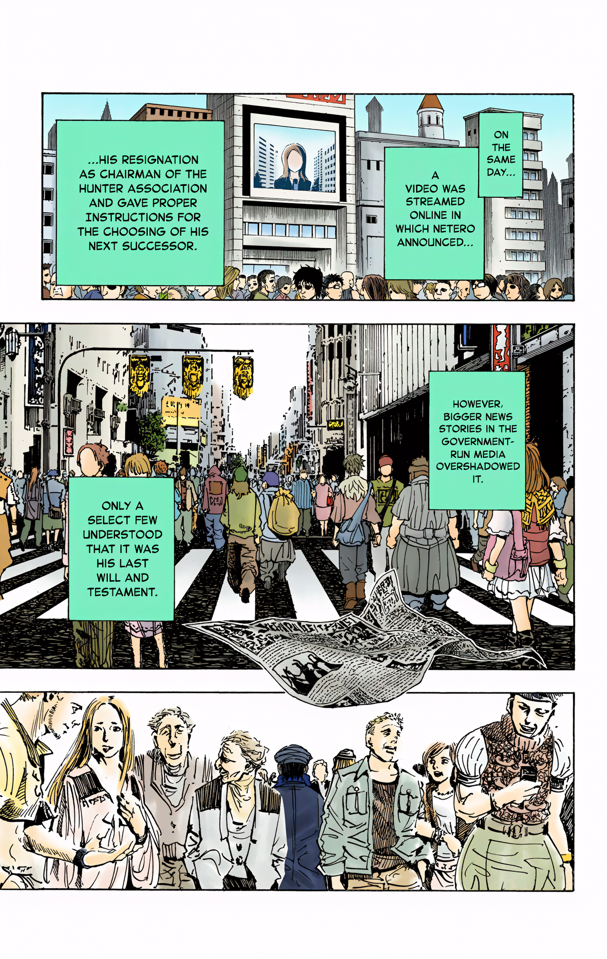 Halaman dari HUNTER x HUNTER (Official Colored) Chapter 315