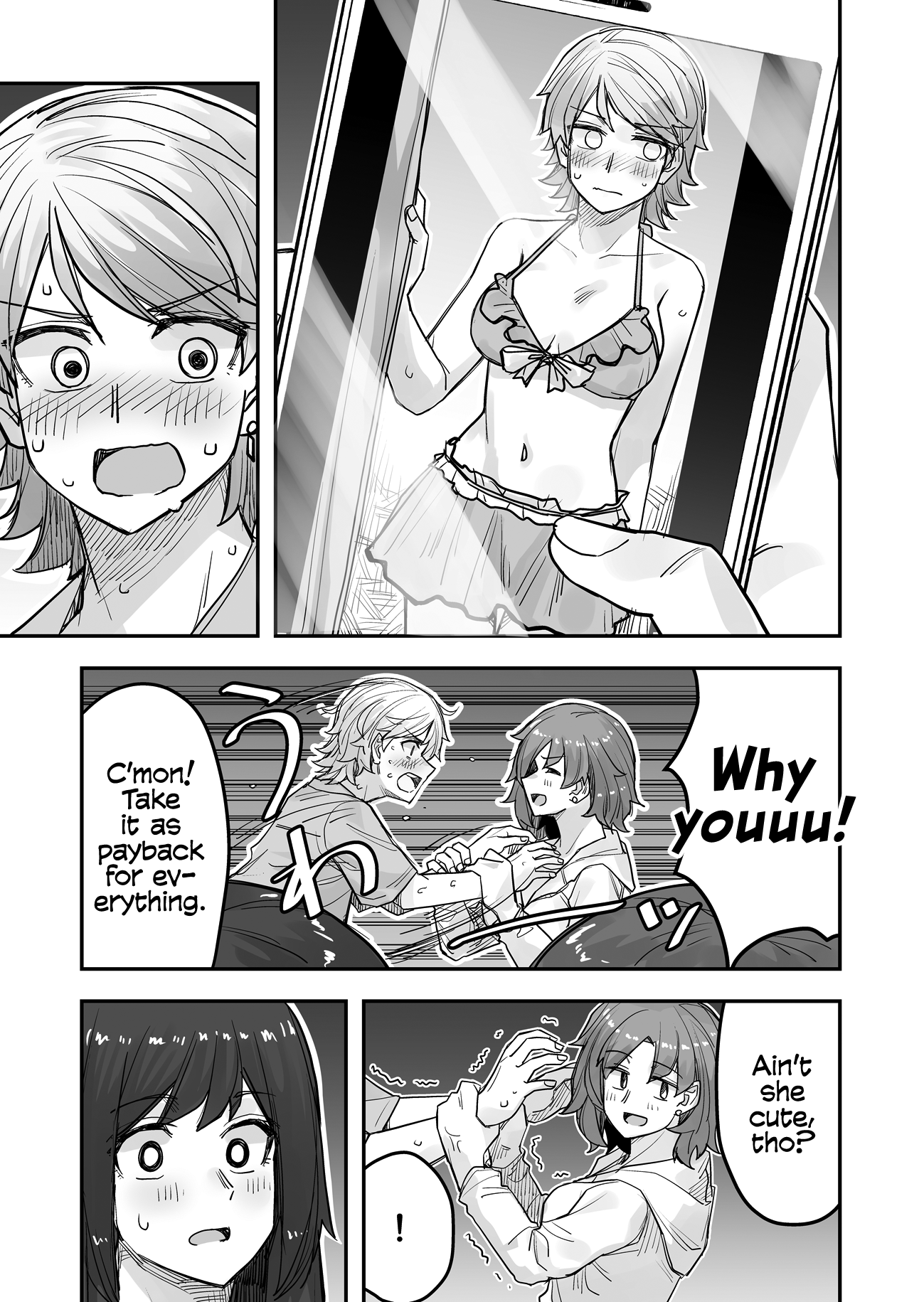 Halaman dari Ikemen Joshi to Josou Danshi Chapter 70