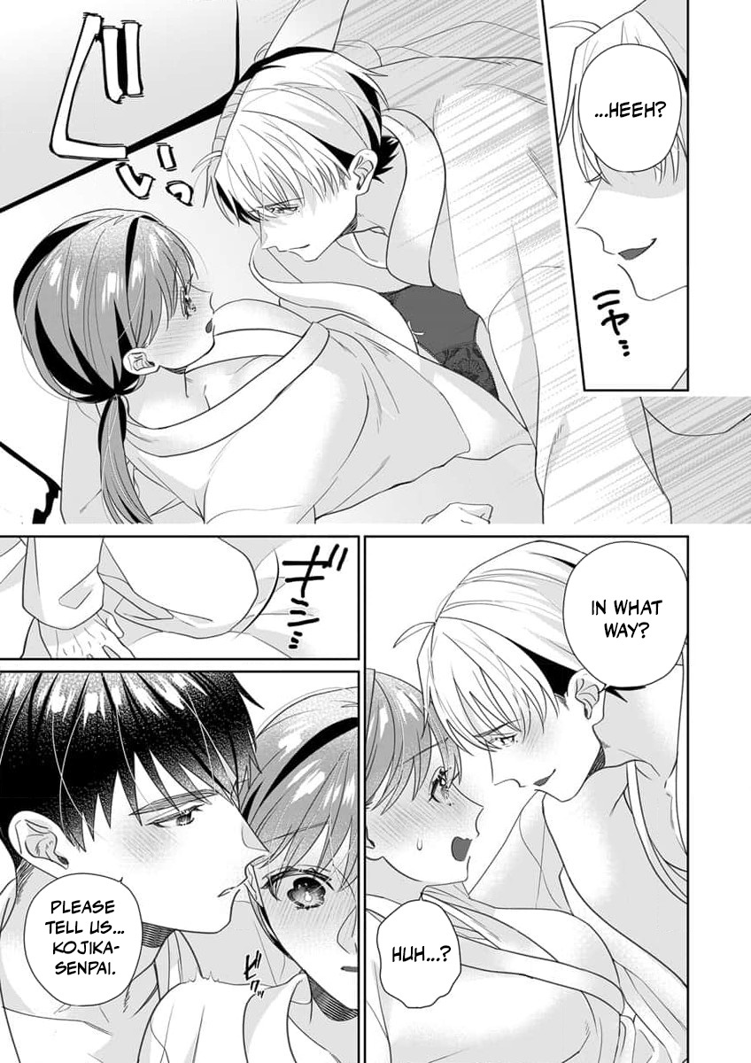 Ijiwaru Senpai to Ookina Kouhai ni Hasamare Douji Zeme!?: Ue mo Shita mo Issho ni Ijirare Torotoro ni Chapter 6 Page 24