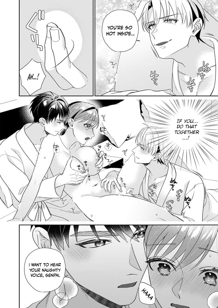 Ijiwaru Senpai to Ookina Kouhai ni Hasamare Douji Zeme!?: Ue mo Shita mo Issho ni Ijirare Torotoro ni Chapter 6 Page 27