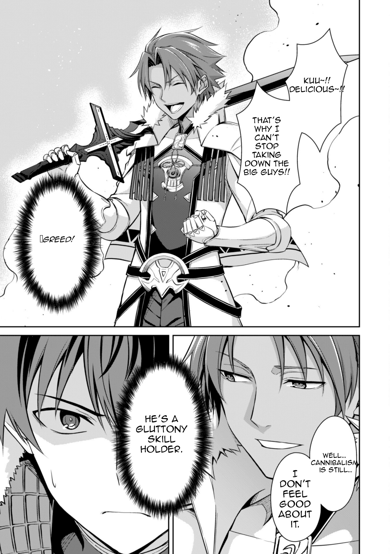 Halaman dari Boushoku no Berserk: Ore dake Level to Iu Gainen o Toppa Suru Chapter 73