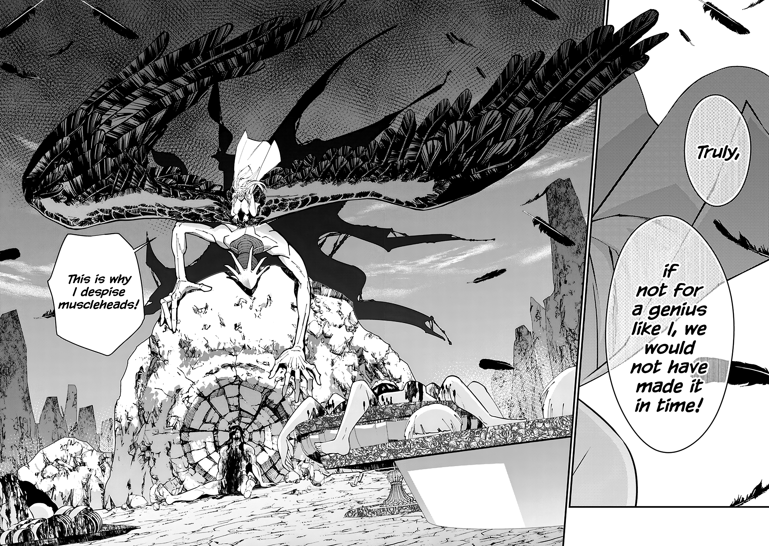 Halaman dari Fukushuu o Koinegau Saikyou Yuusha wa, Yami no Chikara de Senmetsu Musou Suru Chapter 75