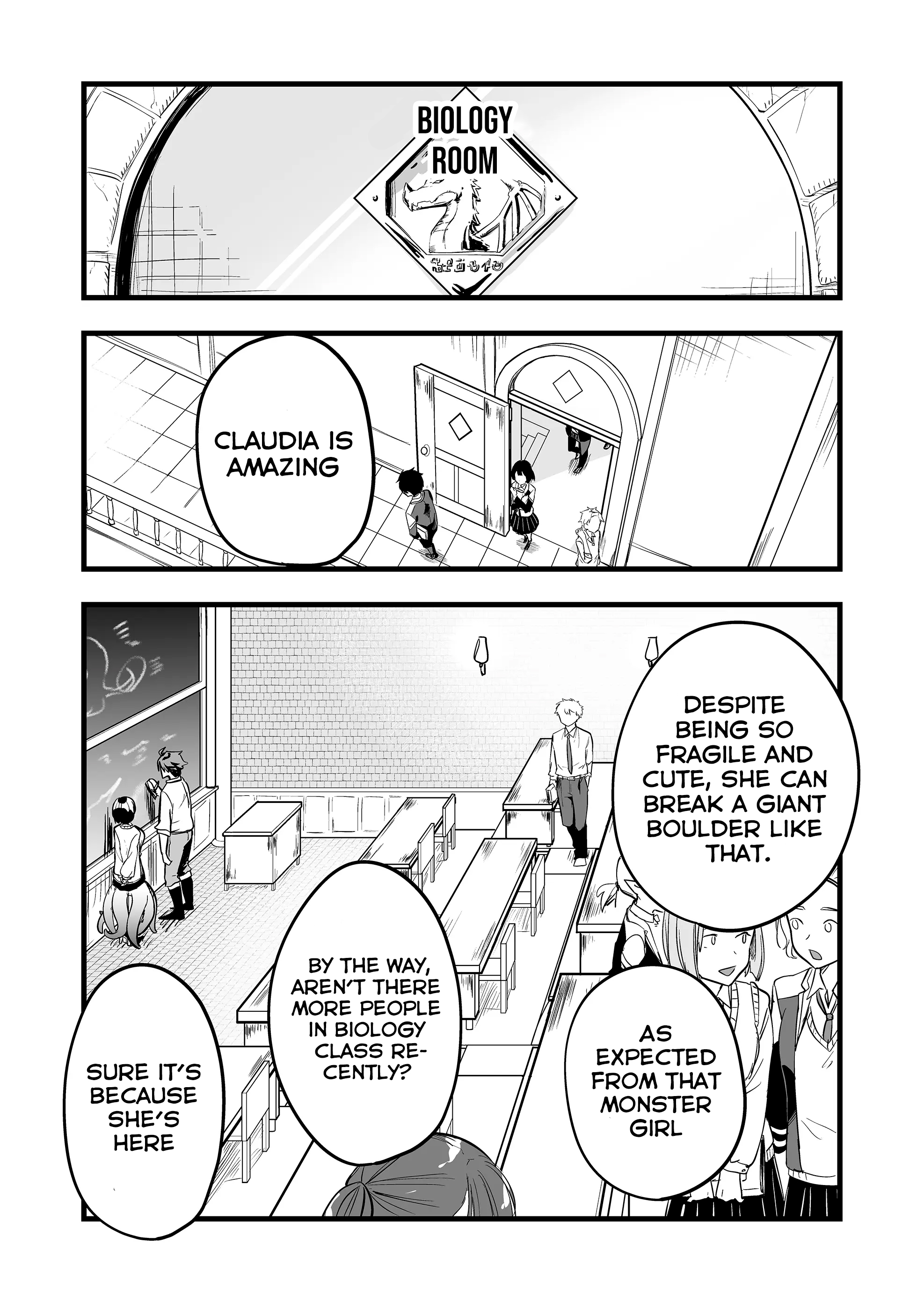 Halaman dari "Ano Toki Tasukete Itadaita Monster Musume desu." Isekai Ossan Kyoushi Totsuzen no Moteki ni Konwaku suru Chapter 3