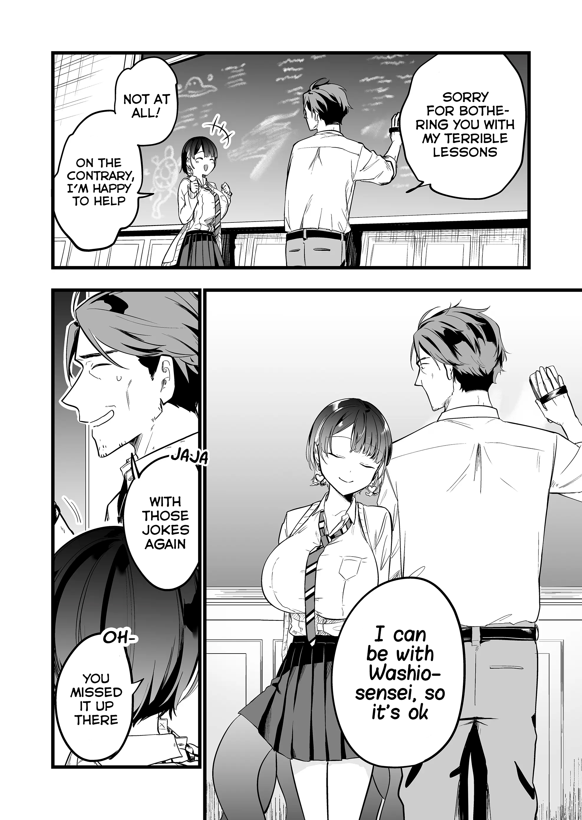 Halaman dari "Ano Toki Tasukete Itadaita Monster Musume desu." Isekai Ossan Kyoushi Totsuzen no Moteki ni Konwaku suru Chapter 3