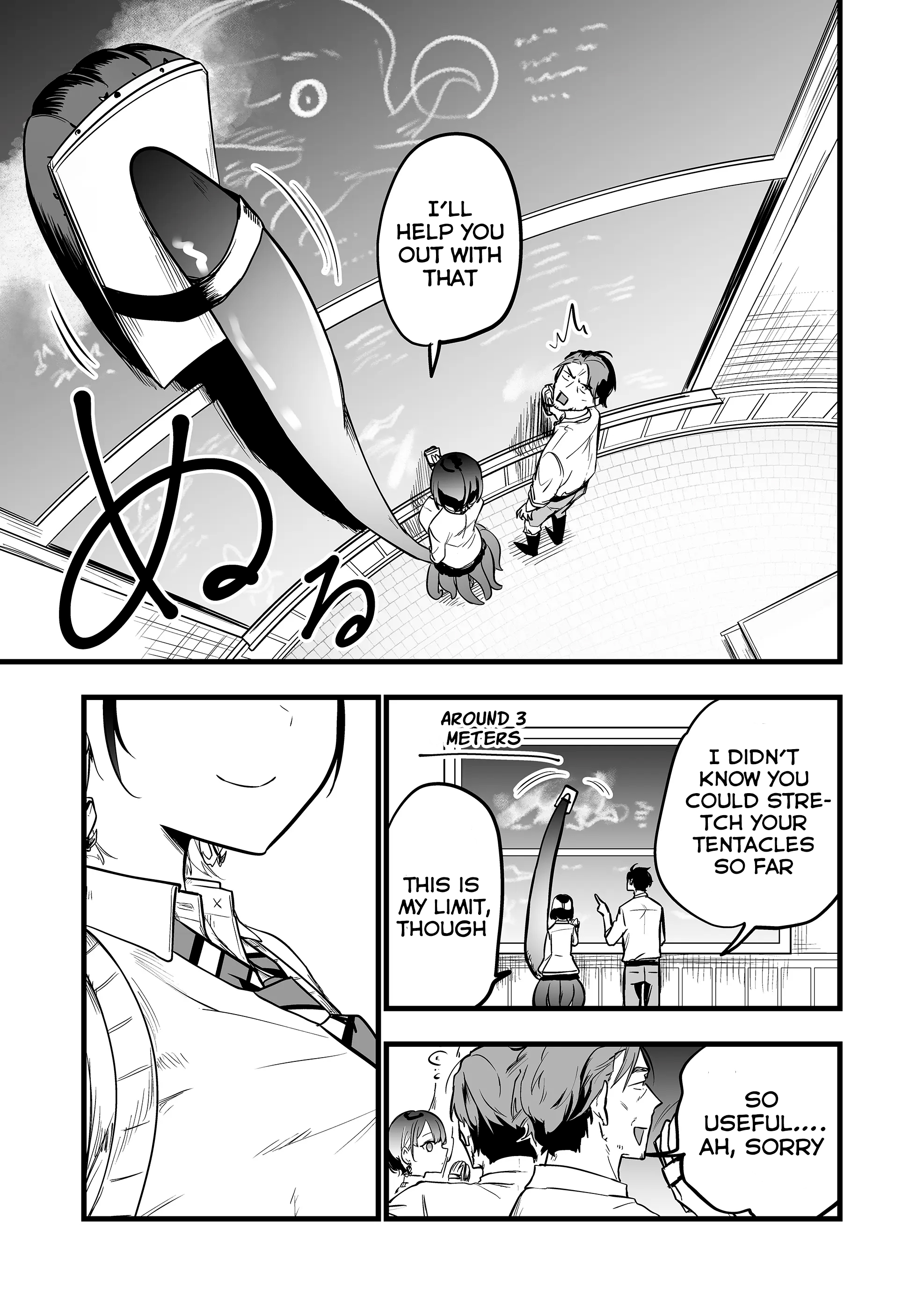 Halaman dari "Ano Toki Tasukete Itadaita Monster Musume desu." Isekai Ossan Kyoushi Totsuzen no Moteki ni Konwaku suru Chapter 3