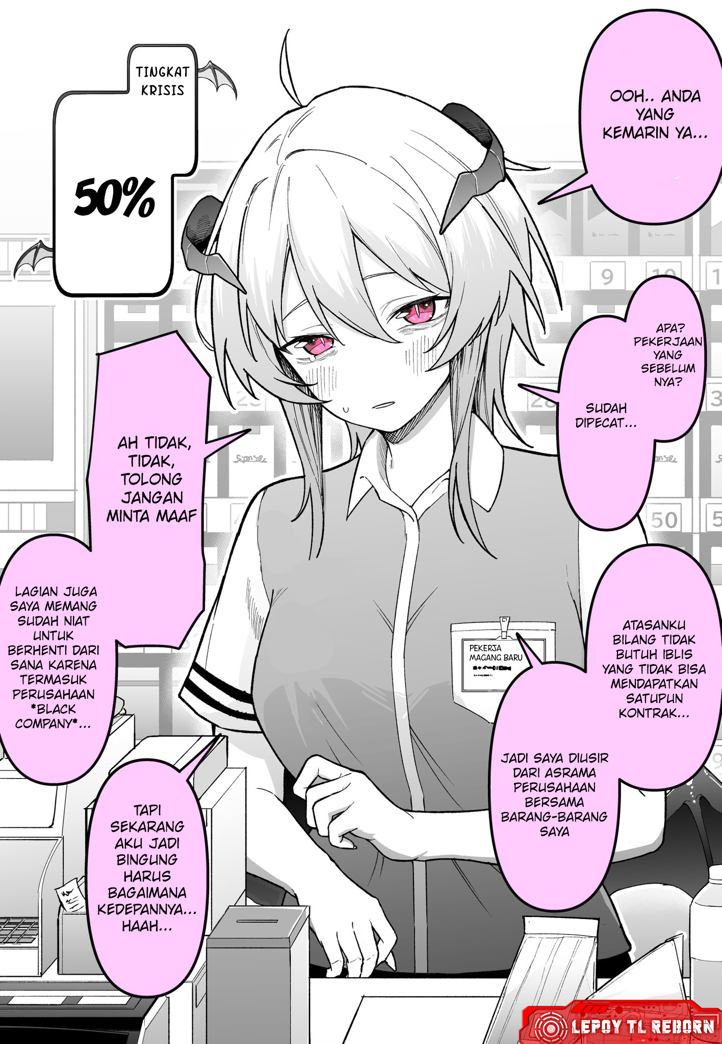 The Sales-Demon Who Gets More and More Desperate Every Time We Meet Chapter 1 - halaman 2