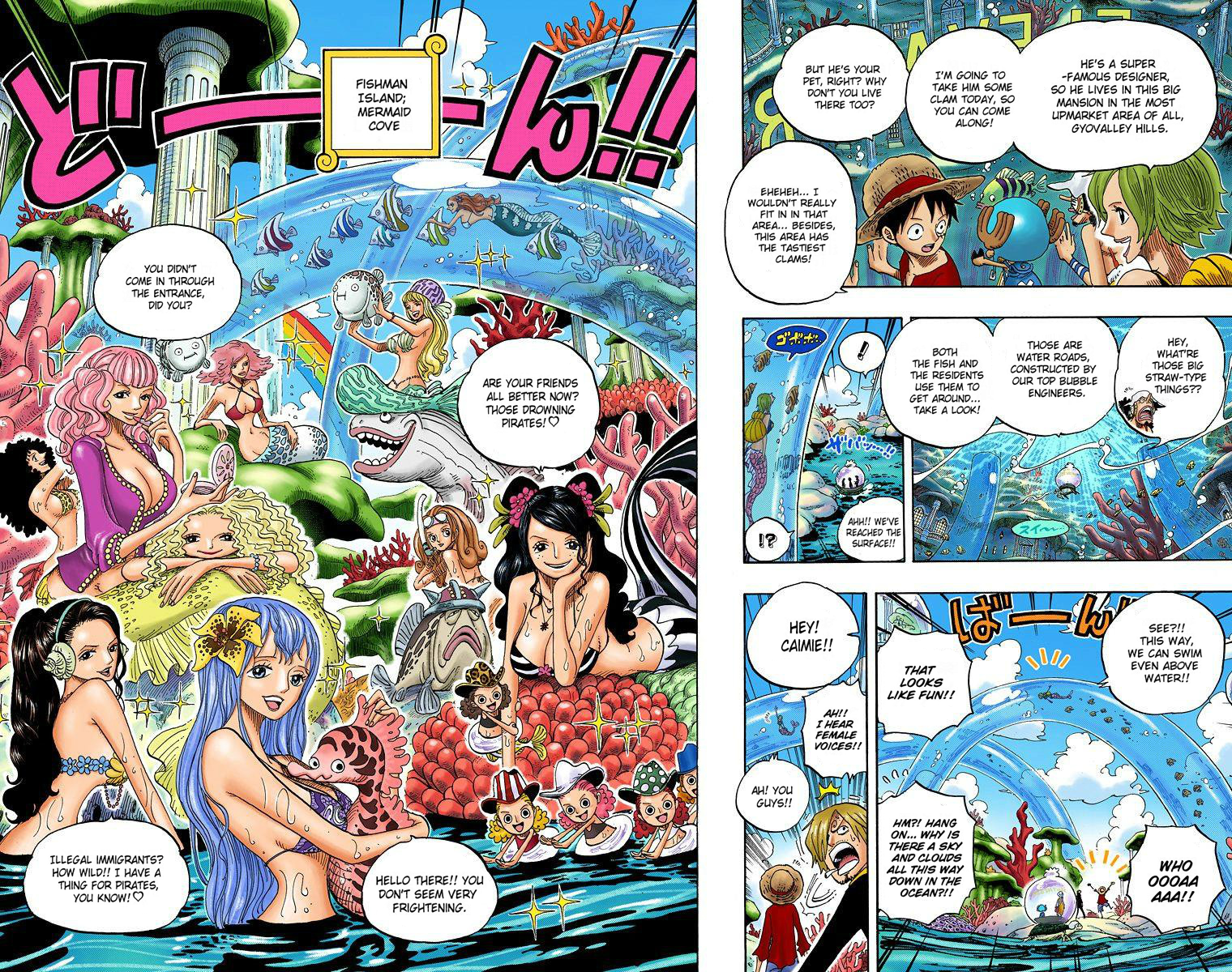 Halaman dari One Piece (Official Colored) Chapter 608