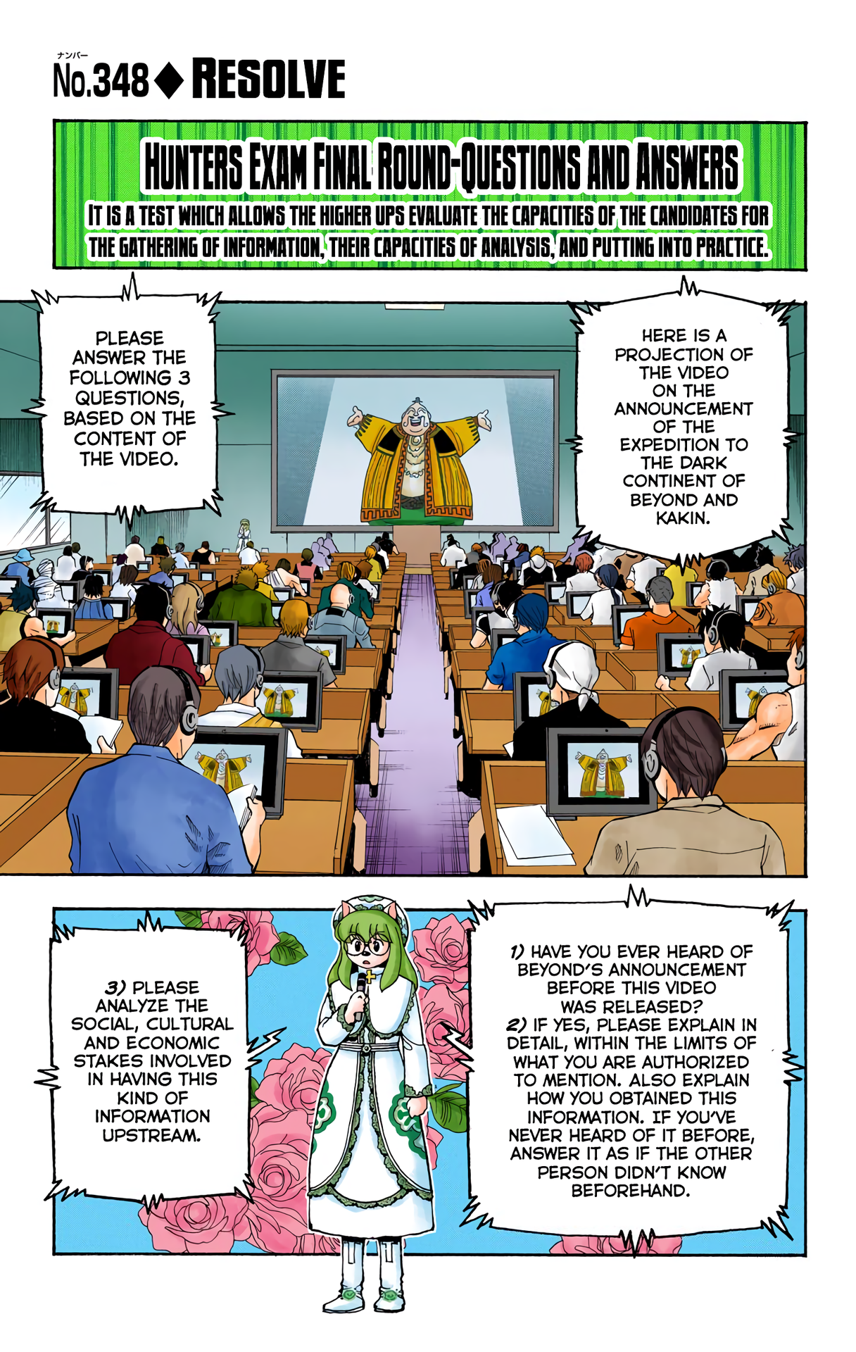 Halaman dari HUNTER x HUNTER (Official Colored) Chapter 348