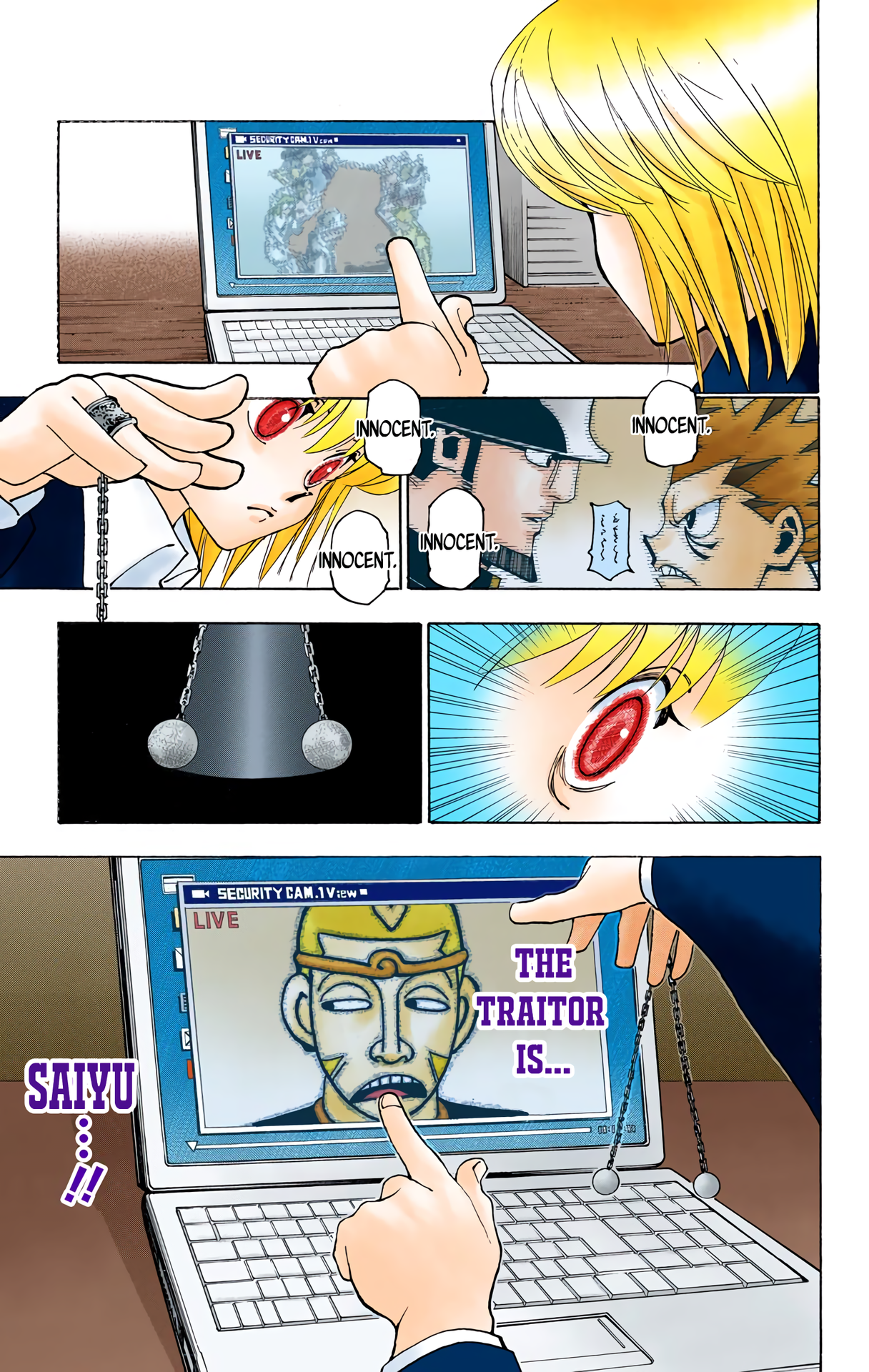 Halaman dari HUNTER x HUNTER (Official Colored) Chapter 348