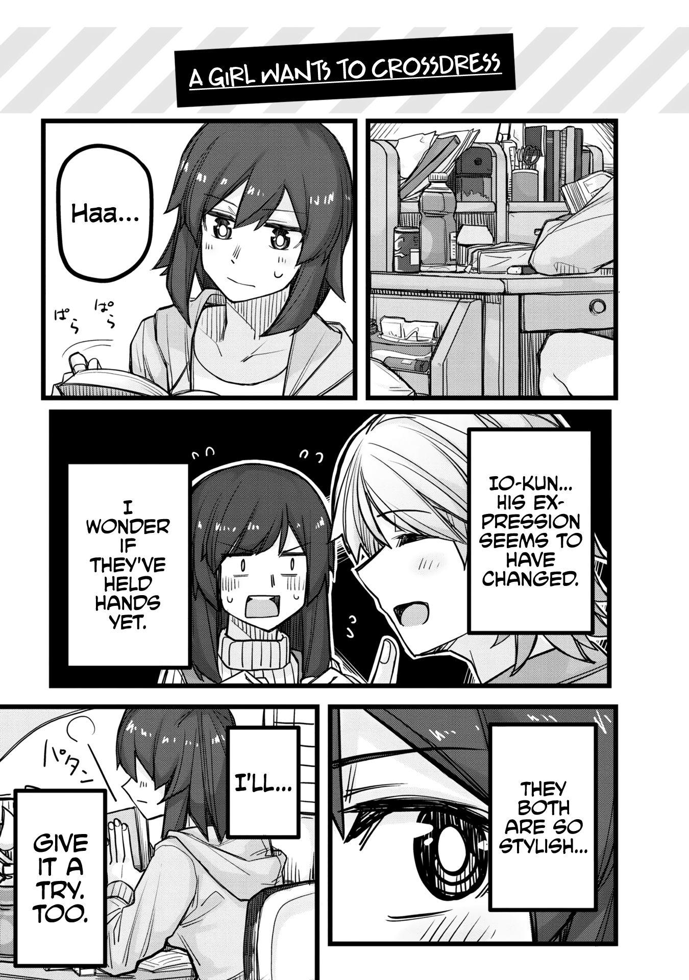 Halaman dari Ikemen Joshi to Josou Danshi Chapter 35.5