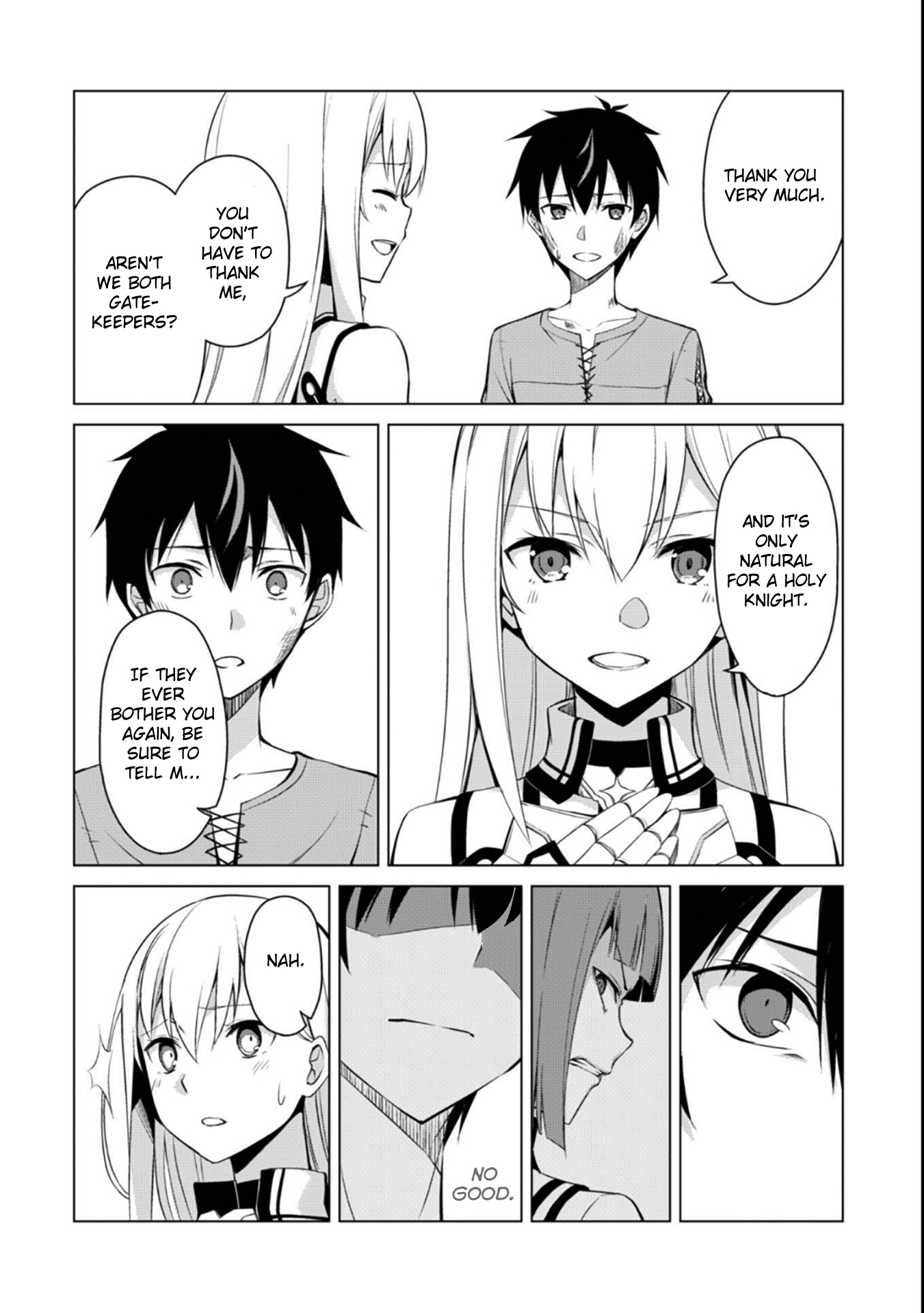 Halaman dari Boushoku no Berserk ~Ore dake Level to Iu Gainen wo Toppa suru~ Chapter 1