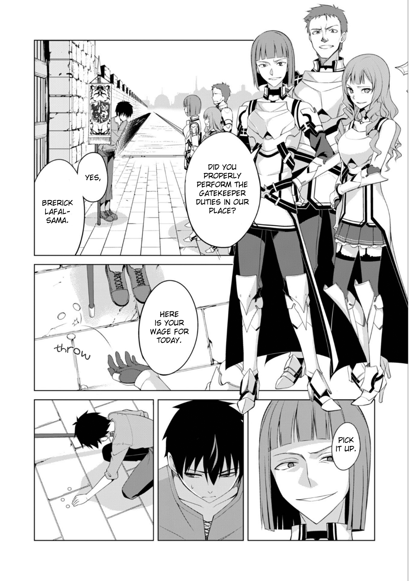 Halaman dari Boushoku no Berserk ~Ore dake Level to Iu Gainen wo Toppa suru~ Chapter 1