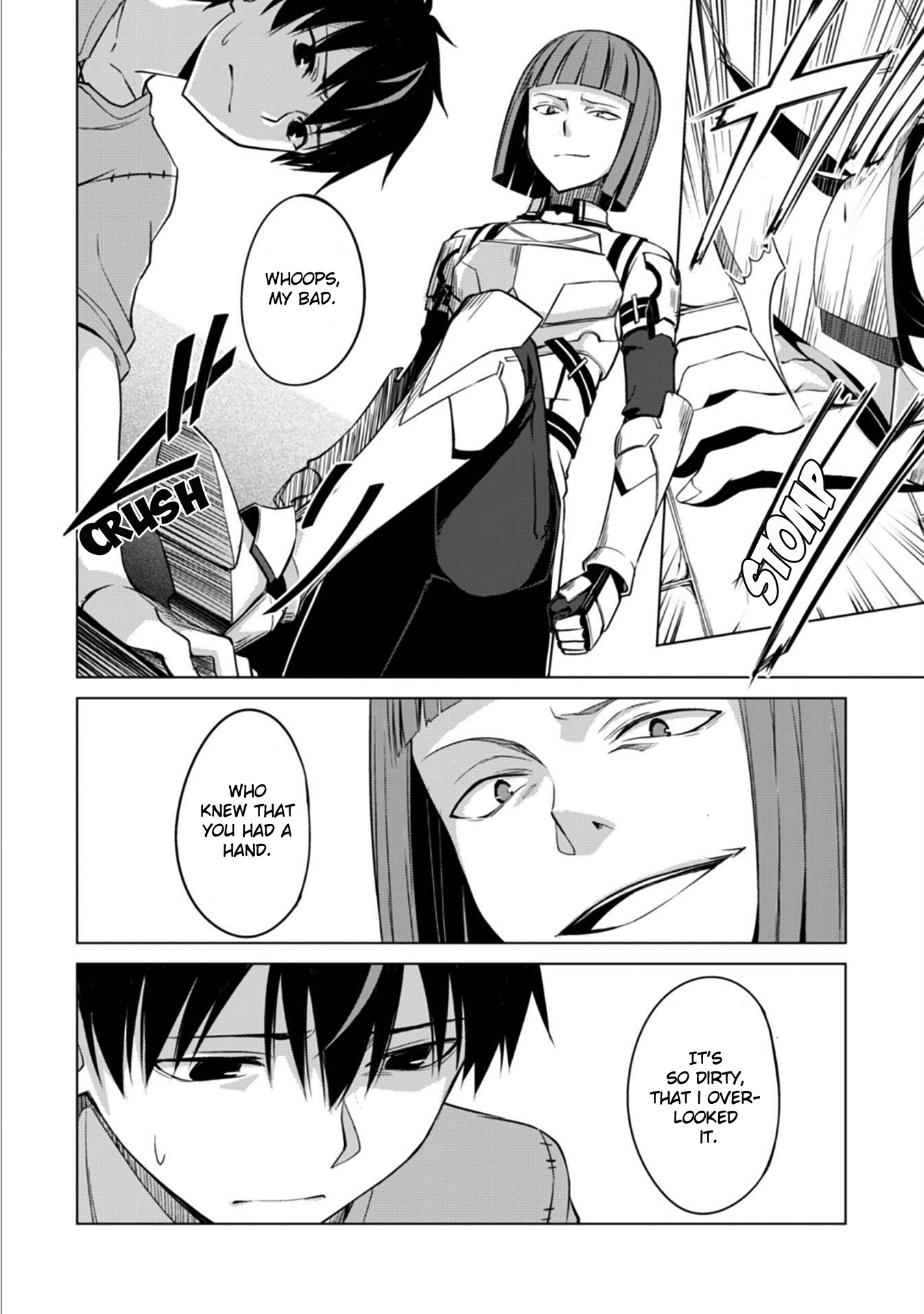 Halaman dari Boushoku no Berserk ~Ore dake Level to Iu Gainen wo Toppa suru~ Chapter 1