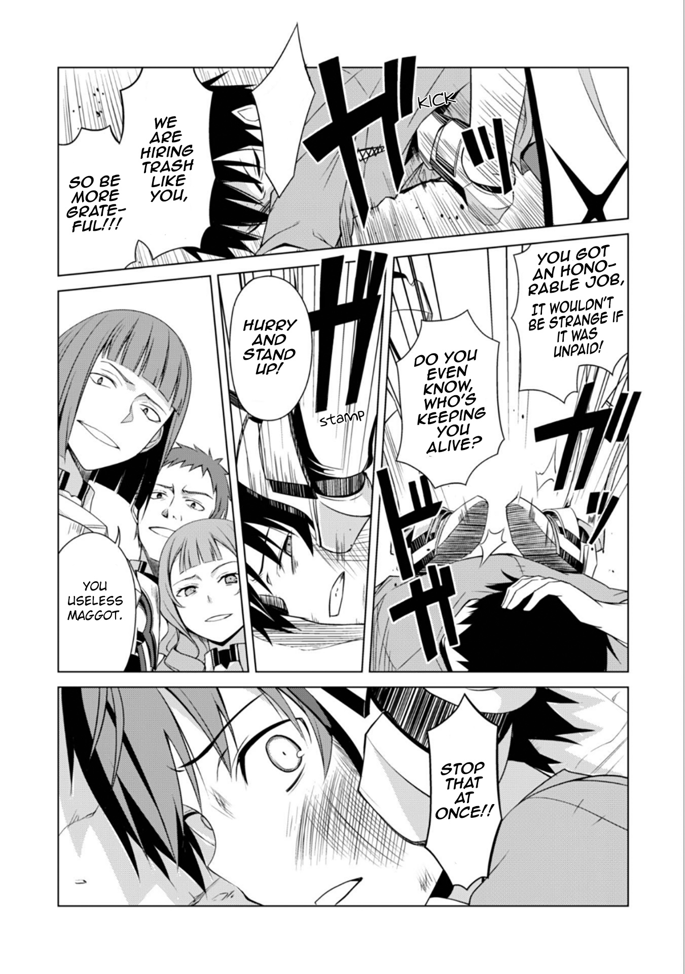 Halaman dari Boushoku no Berserk ~Ore dake Level to Iu Gainen wo Toppa suru~ Chapter 1