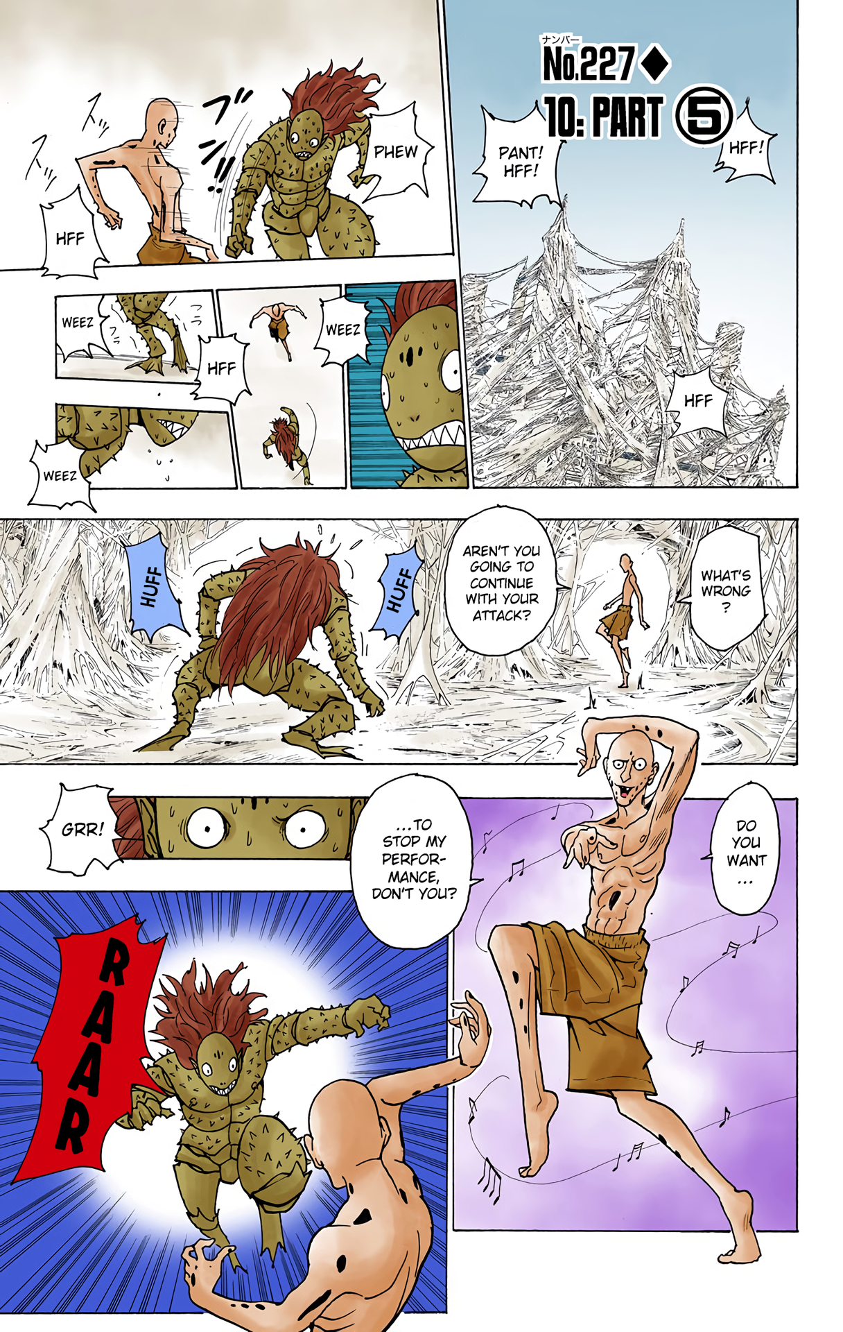 Halaman dari HUNTER x HUNTER (Official Colored) Chapter 227