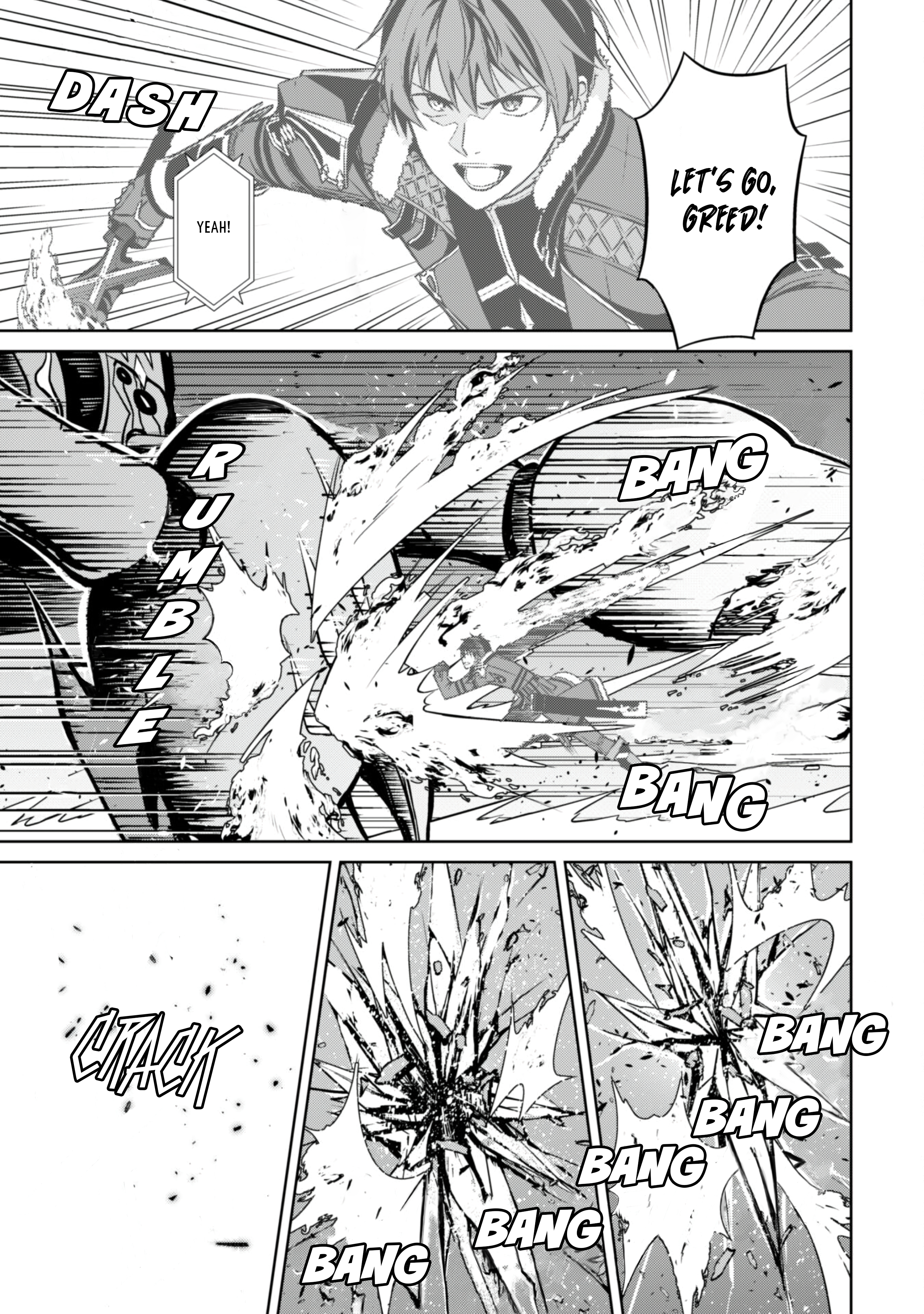 Halaman dari Boushoku no Berserk ~Ore dake Level to Iu Gainen wo Toppa suru~ Chapter 61