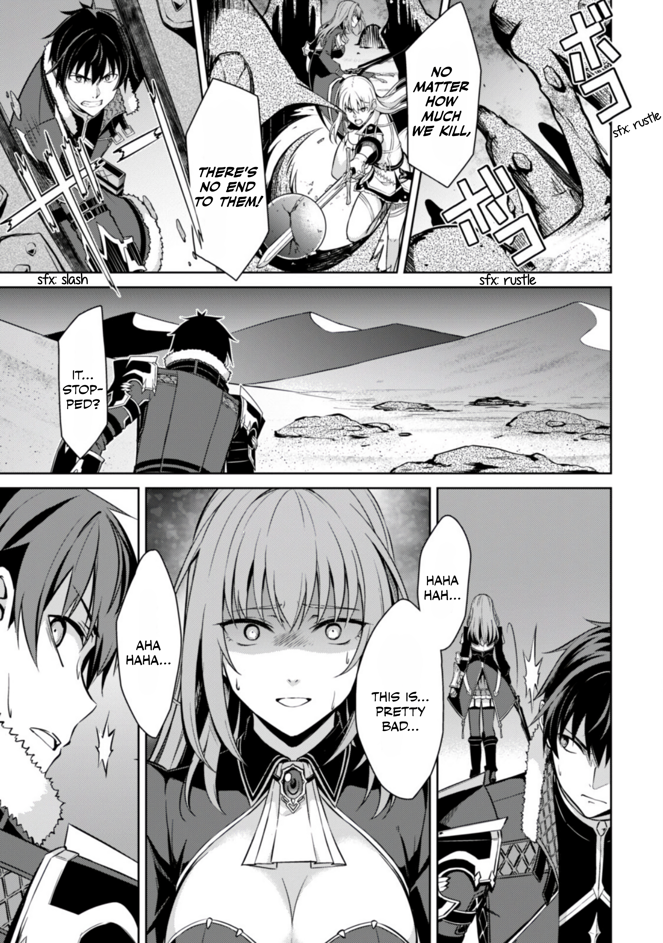 Halaman dari Boushoku no Berserk ~Ore dake Level to Iu Gainen wo Toppa suru~ Chapter 61