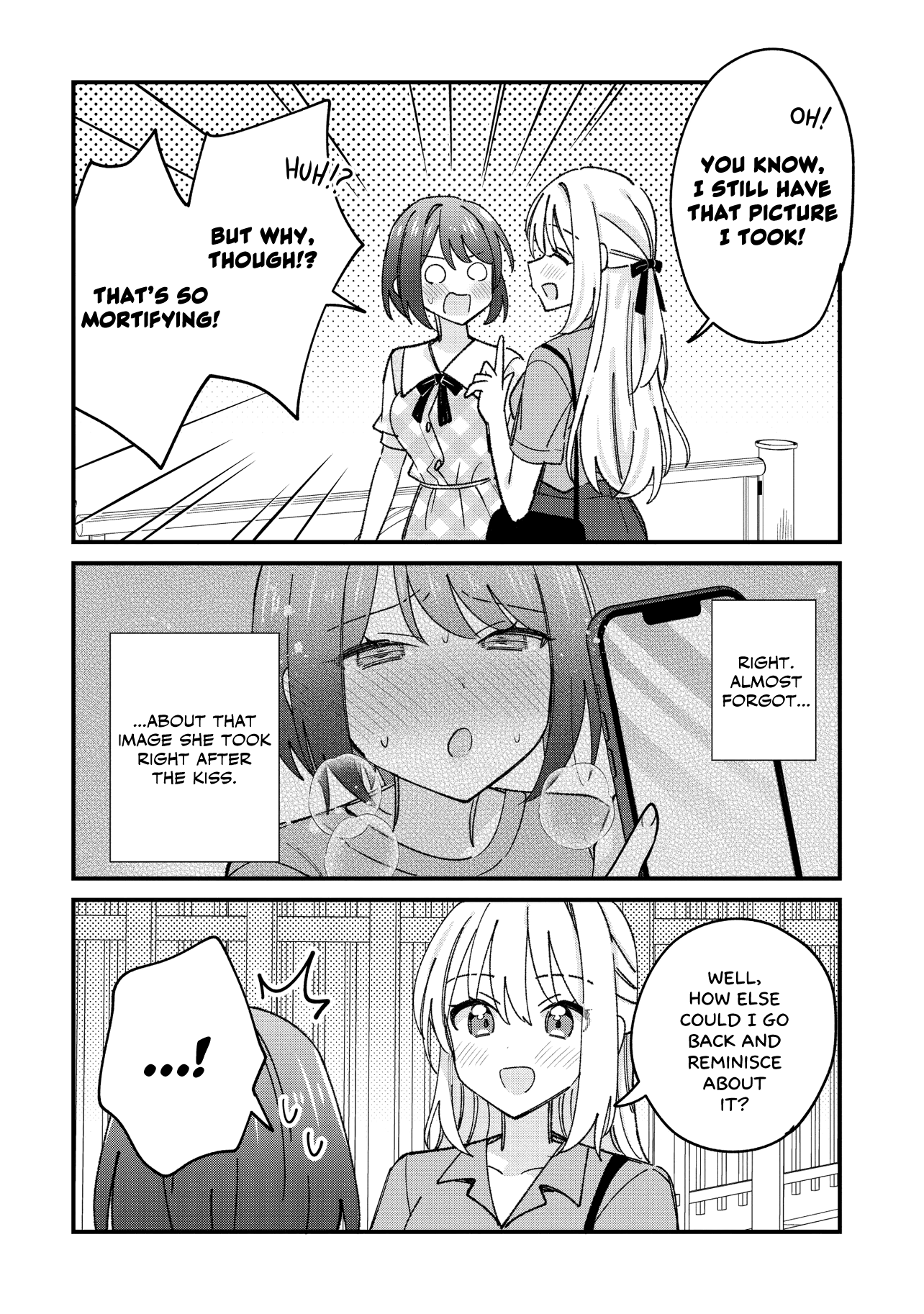 Halaman dari Kao dake yoi Classmate ga, Yatara to Guigui Kuru Yuri no Hanashi. Chapter 7.1