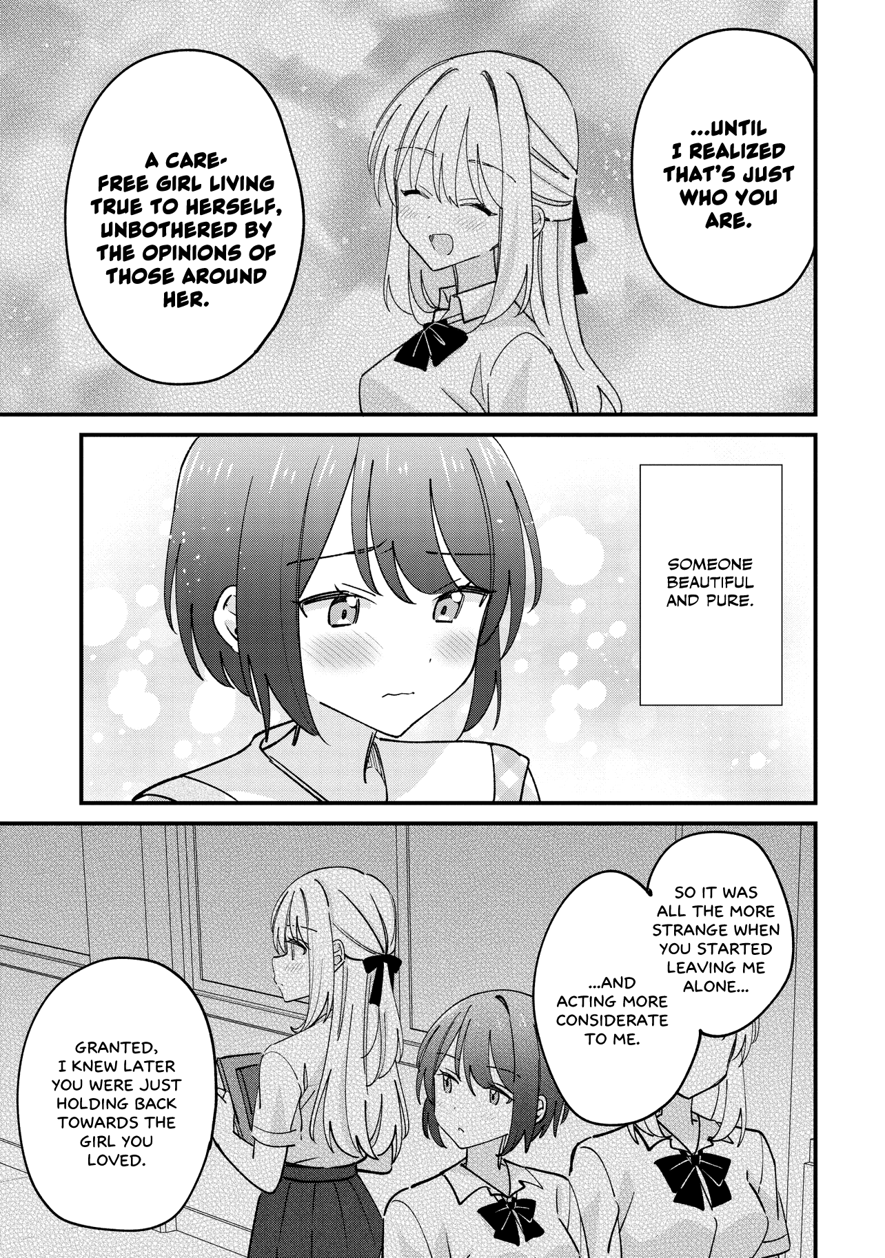 Halaman dari Kao dake yoi Classmate ga, Yatara to Guigui Kuru Yuri no Hanashi. Chapter 7.1