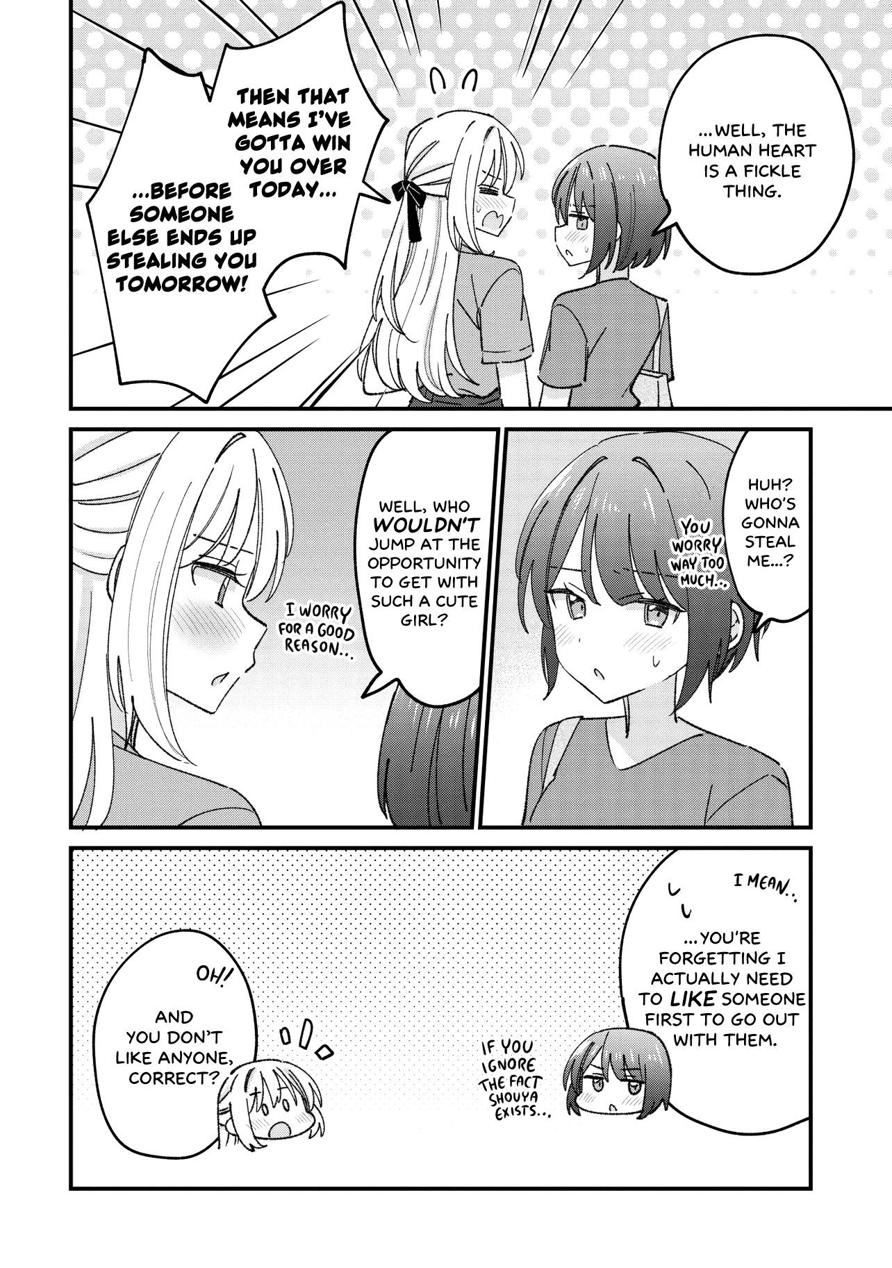 Halaman dari Kao dake yoi Classmate ga, Yatara to Guigui Kuru Yuri no Hanashi. Chapter 7.1