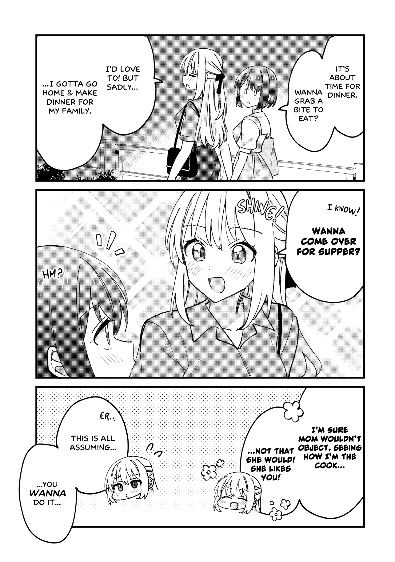 Halaman dari Kao dake yoi Classmate ga, Yatara to Guigui Kuru Yuri no Hanashi. Chapter 7.1