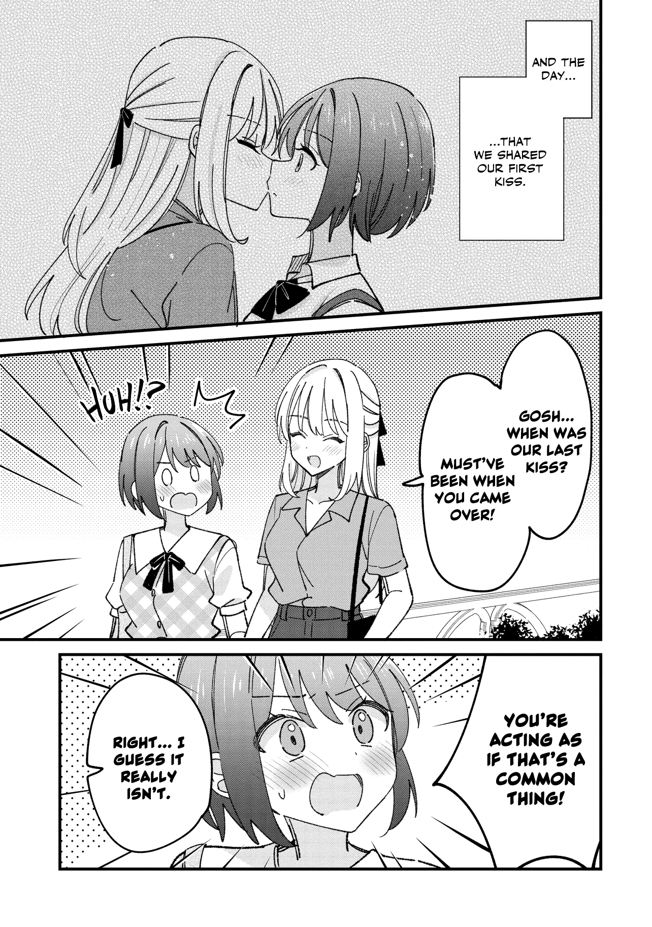 Halaman dari Kao dake yoi Classmate ga, Yatara to Guigui Kuru Yuri no Hanashi. Chapter 7.1