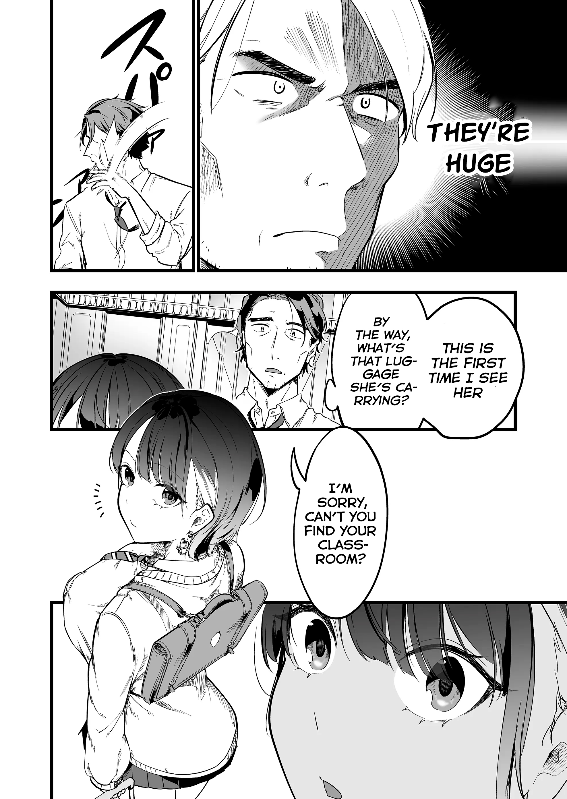 Halaman dari "Ano Toki Tasukete Itadaita Monster Musume desu." Isekai Ossan Kyoushi Totsuzen no Moteki ni Konwaku suru Chapter 1