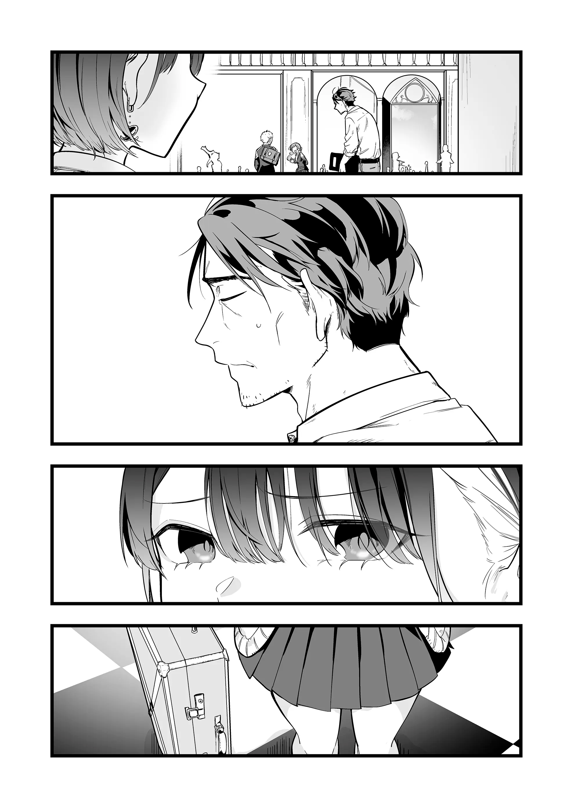 Halaman dari "Ano Toki Tasukete Itadaita Monster Musume desu." Isekai Ossan Kyoushi Totsuzen no Moteki ni Konwaku suru Chapter 1