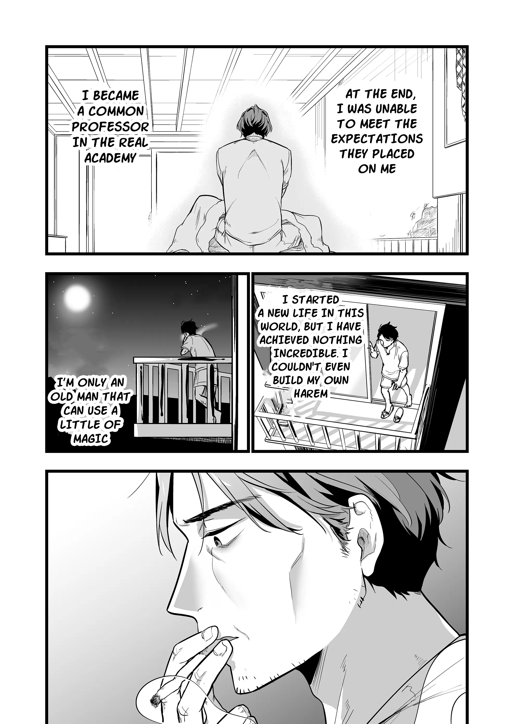 Halaman dari "Ano Toki Tasukete Itadaita Monster Musume desu." Isekai Ossan Kyoushi Totsuzen no Moteki ni Konwaku suru Chapter 1