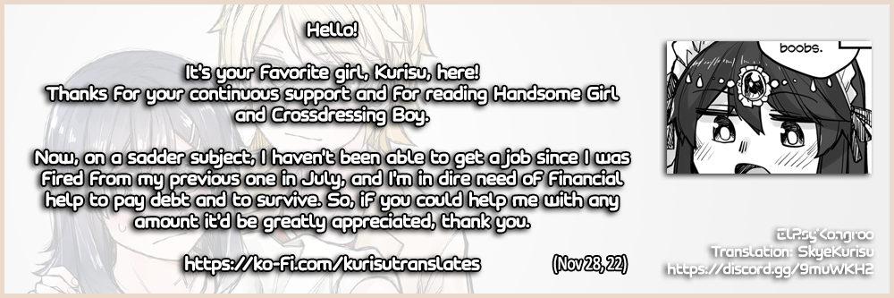 Halaman dari Ikemen Joshi to Josou Danshi Chapter 89